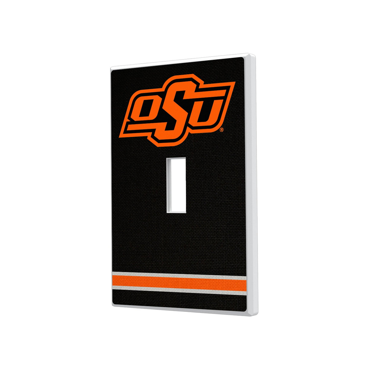 Oklahoma State University Cowboys Stripe Hidden-Screw Light Switch Plate 1