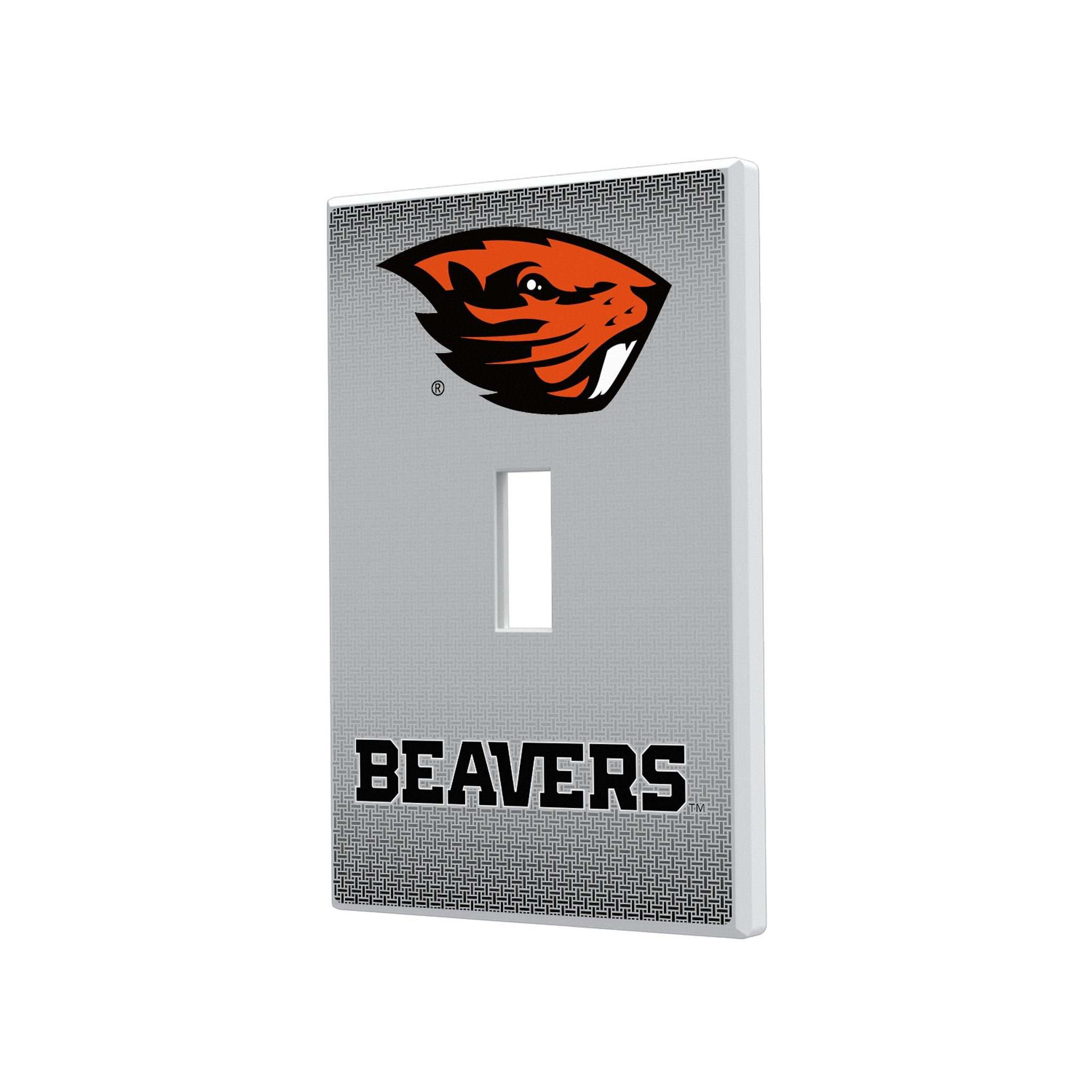 Oregon State University Beavers Linen Hidden-Screw Light Switch Plate