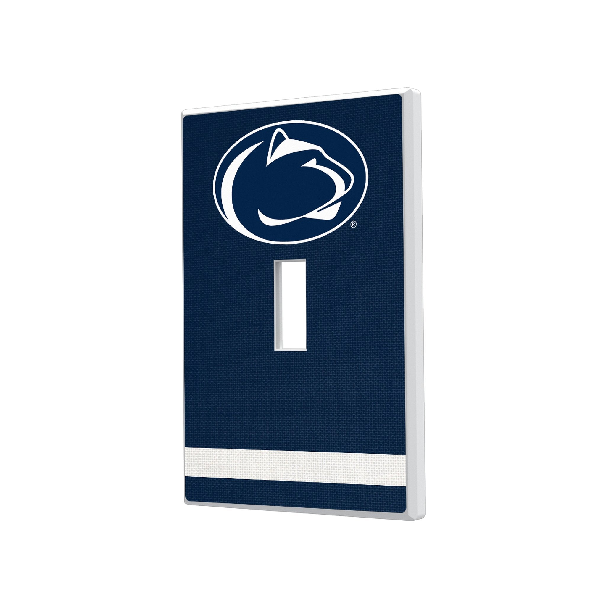 Pennsylvania State University Nittany Lions Stripe Hidden-Screw Light Switch Plate 1