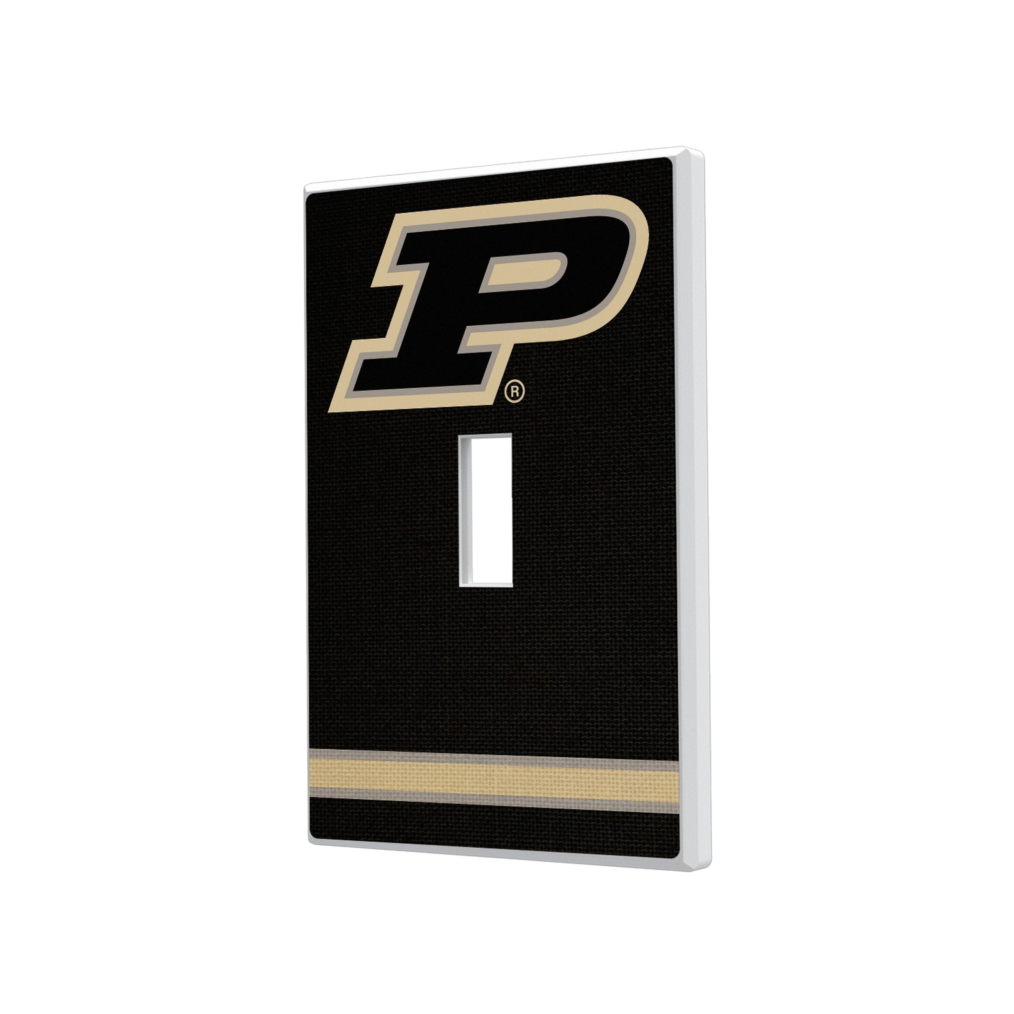 Purdue University Boilermakers Stripe Hidden-Screw Light Switch Plate 1