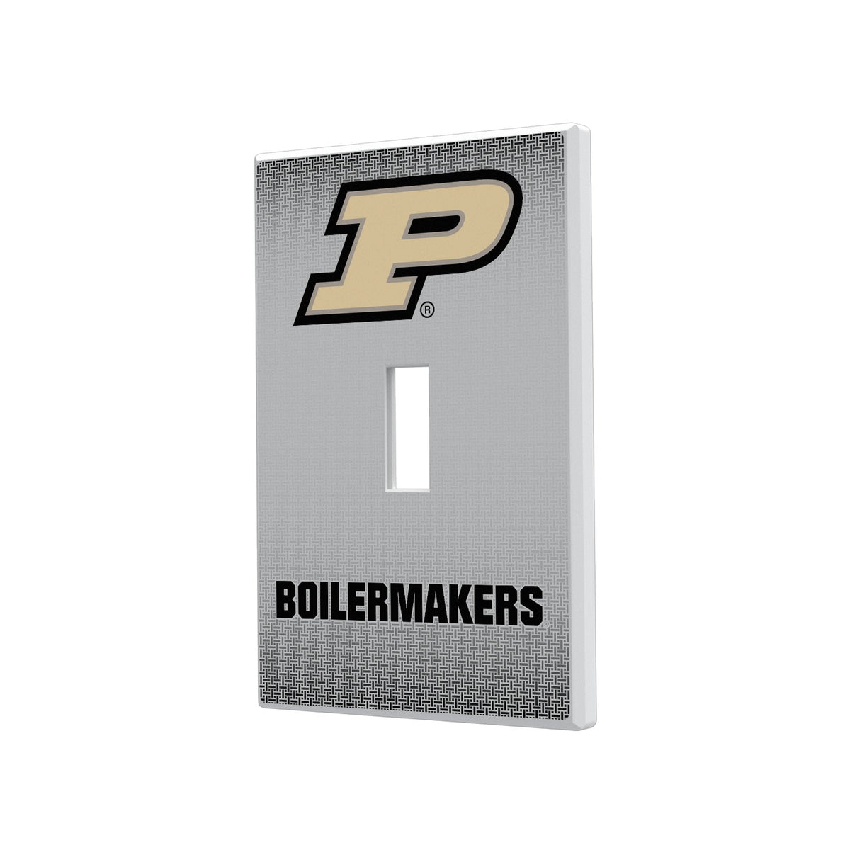 Purdue University Boilermakers Linen Hidden-Screw Light Switch Plate