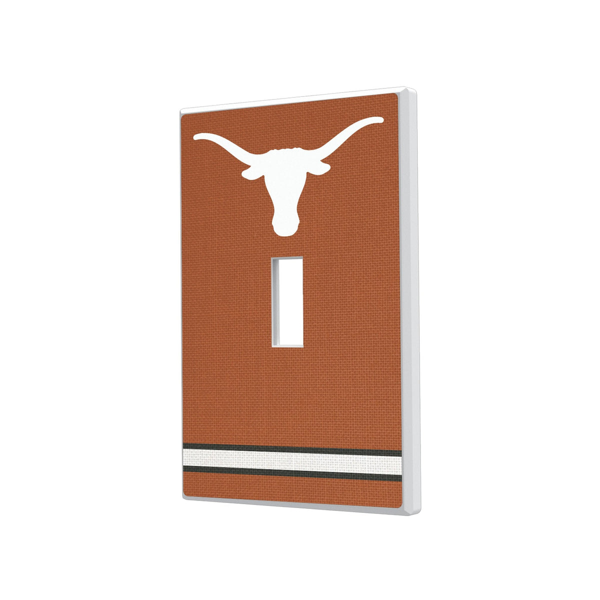 University of Texas Longhorns Stripe Hidden-Screw Light Switch Plate 1