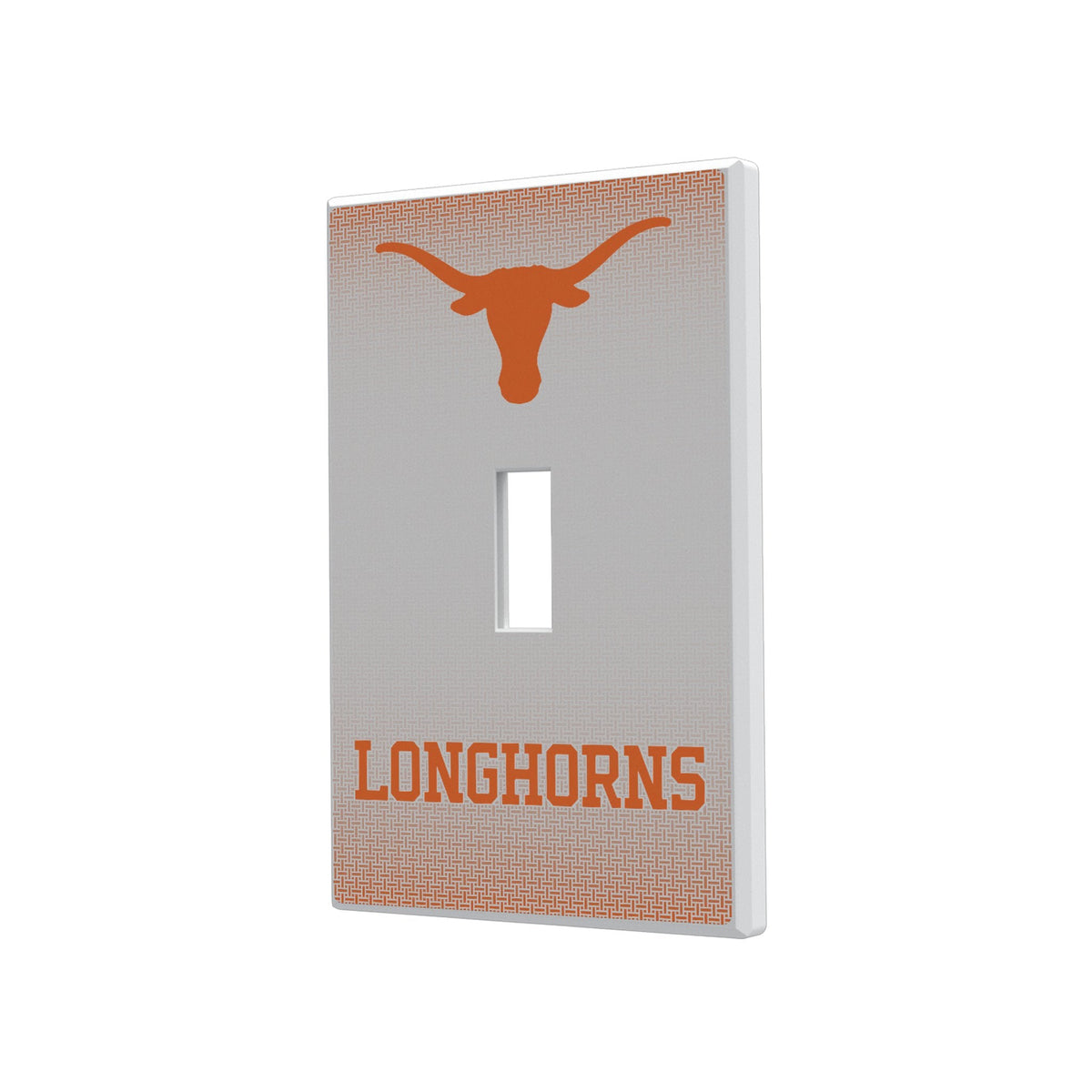 University of Texas Longhorns Linen Hidden-Screw Light Switch Plate 1