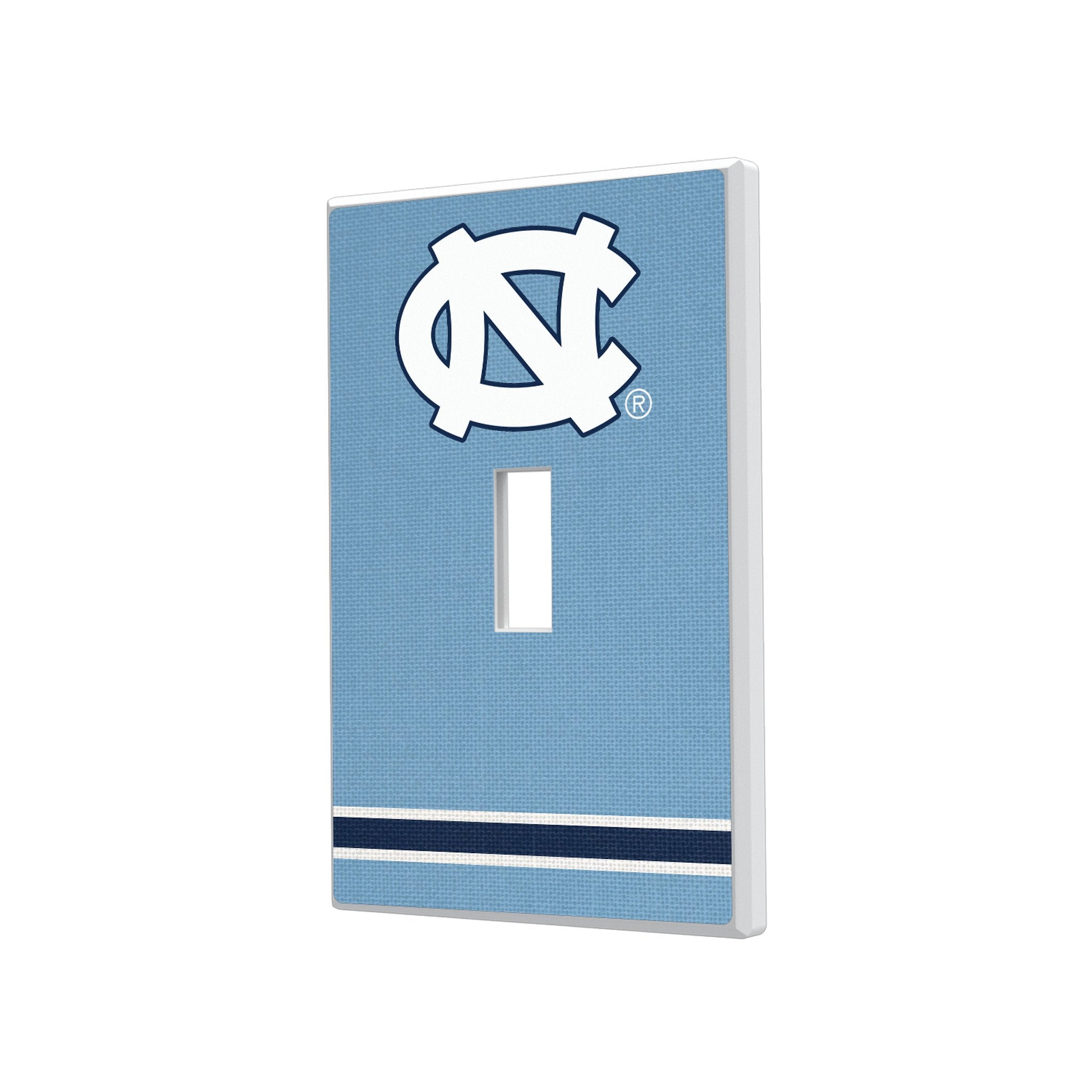 University of North Carolina Tar Heels Stripe Hidden-Screw Light Switch Plate 1