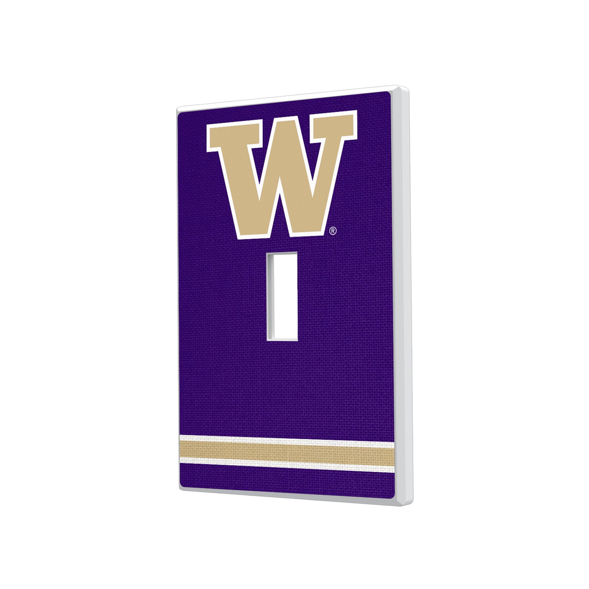 University of Washington Huskies Stripe Hidden-Screw Light Switch Plate 1