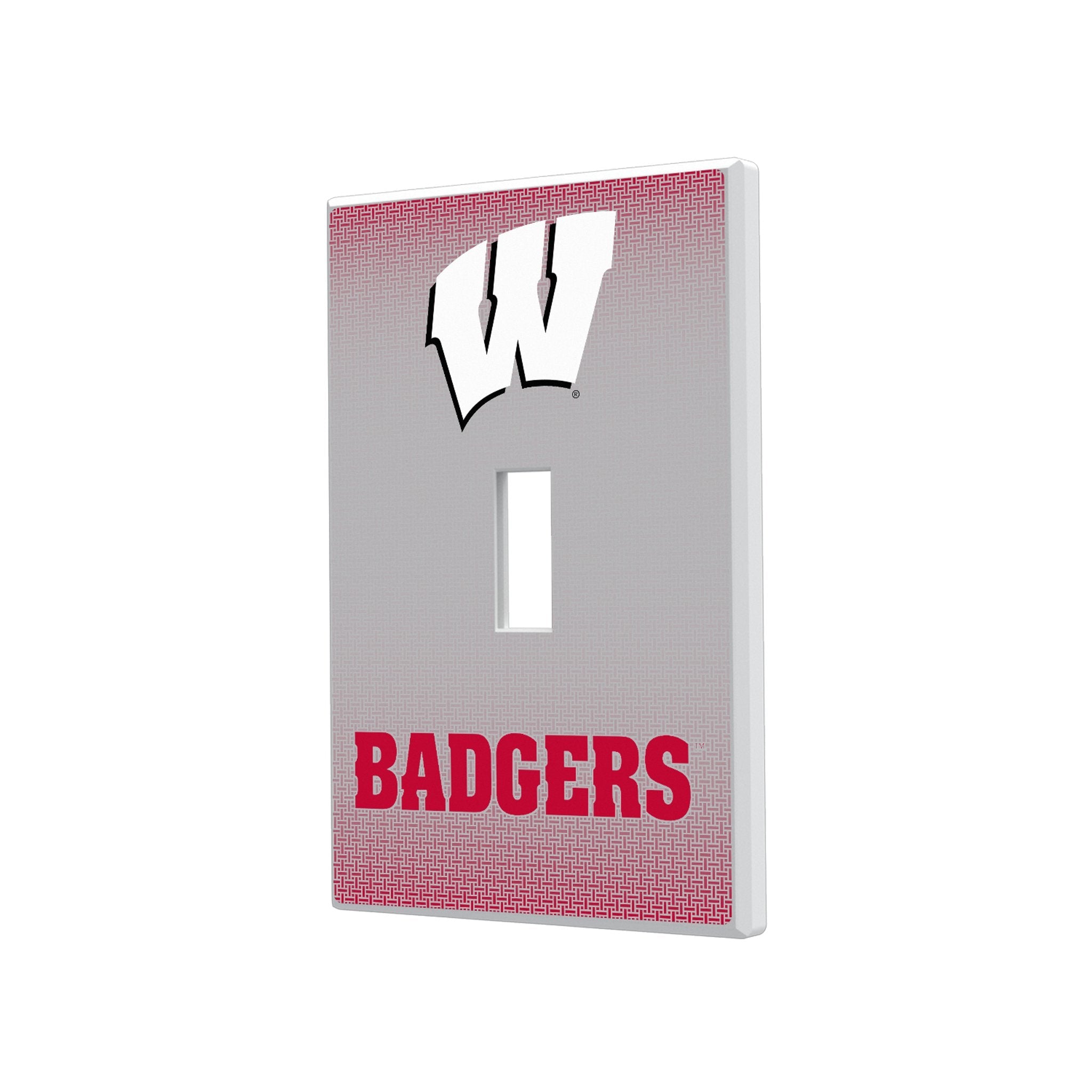 University of Wisconsin Badgers Linen Hidden-Screw Light Switch Plate