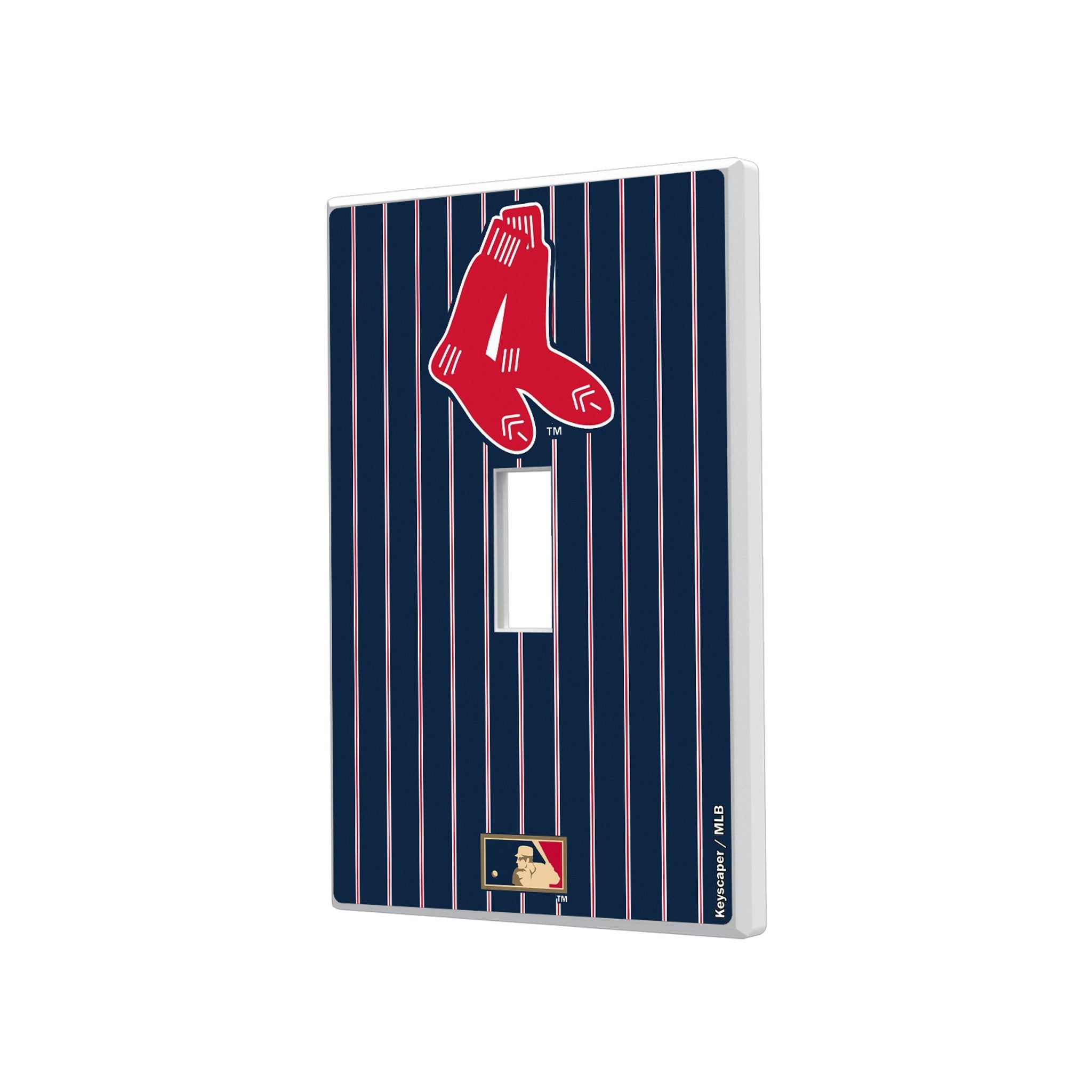 Boston Red Sox 1924-1960 - Cooperstown Collection Pinstripe Hidden-Screw Light Switch Plate 1