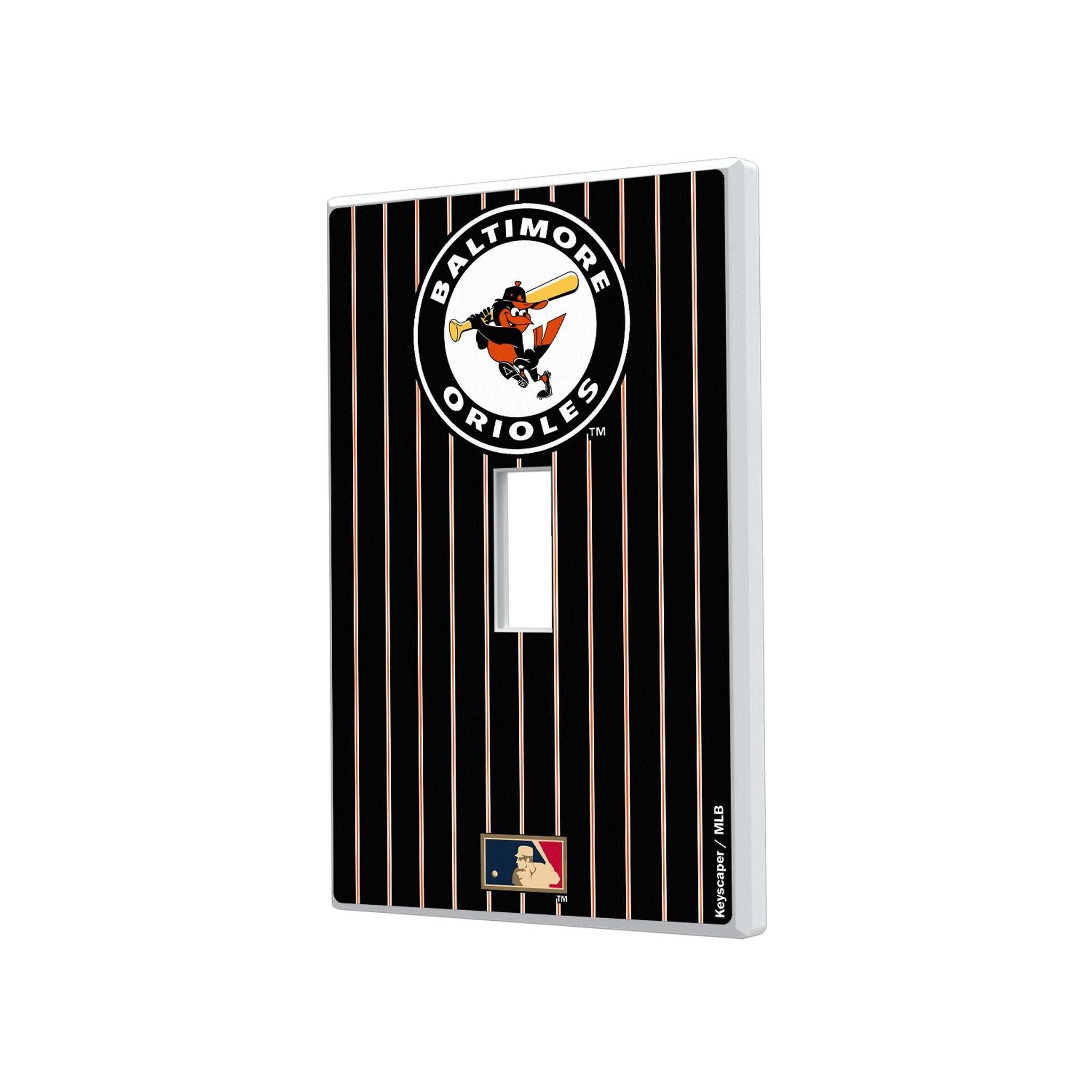 Baltimore Orioles 1966-1969 - Cooperstown Collection Pinstripe Hidden-Screw Light Switch Plate