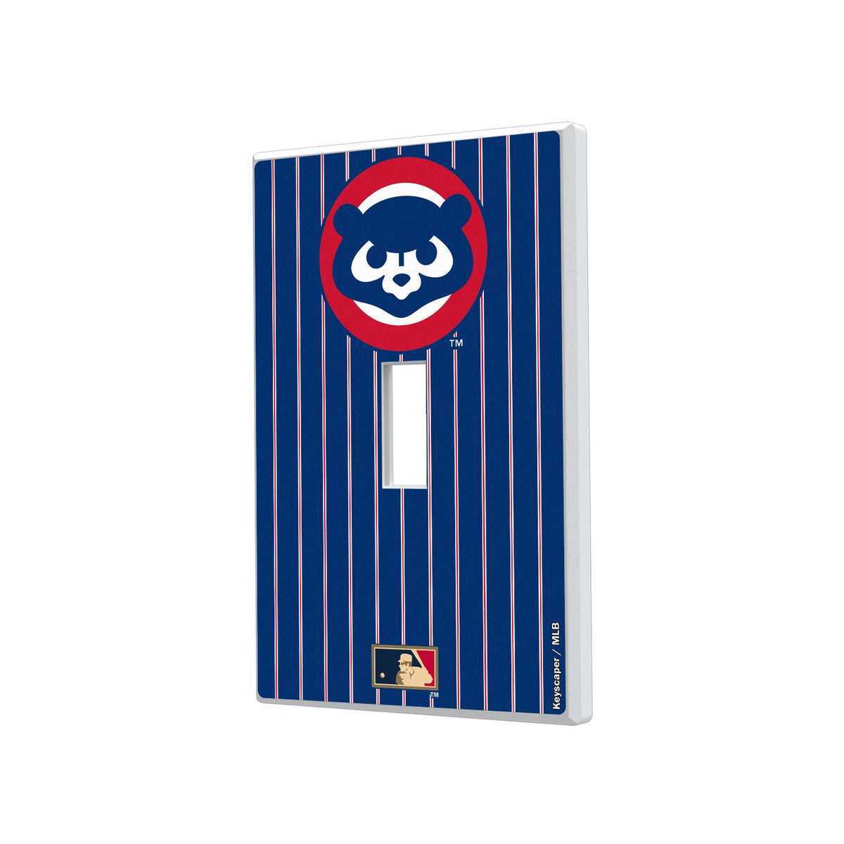 Chicago Cubs Home 1979-1993 - Cooperstown Collection Pinstripe Hidden-Screw Light Switch Plate 1