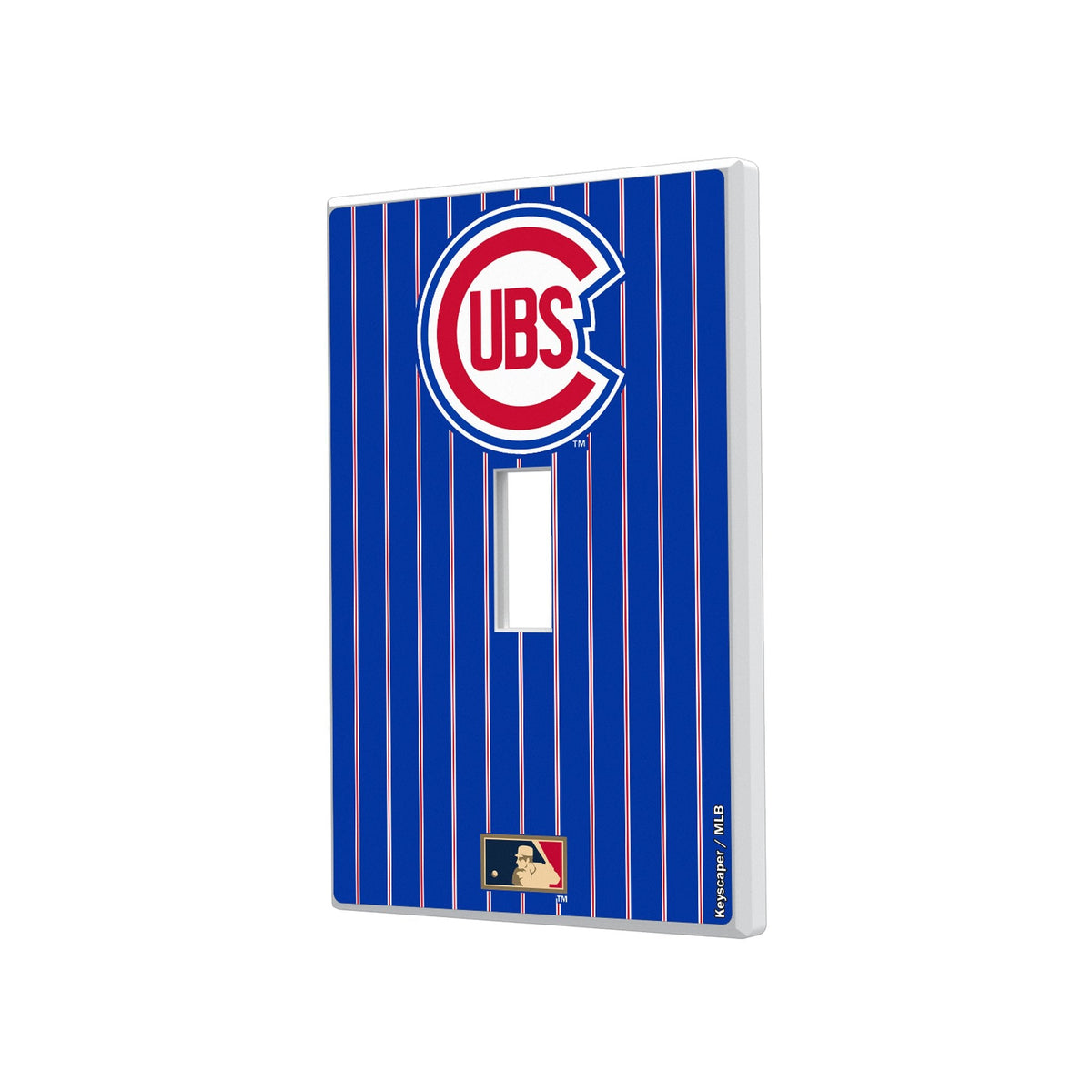 Chicago Cubs 1948-1956 - Cooperstown Collection Pinstripe Hidden-Screw Light Switch Plate 1