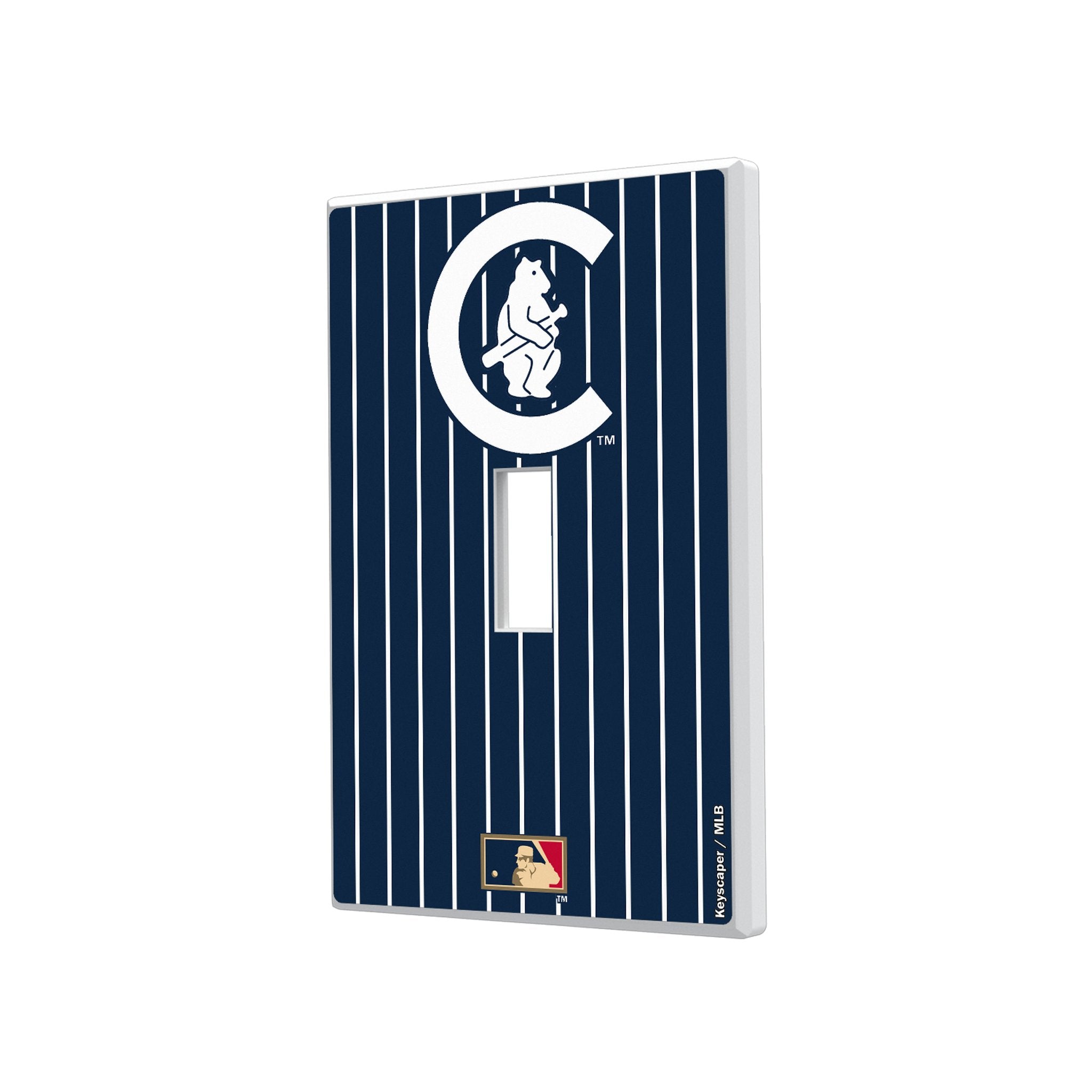 Chicago Cubs 1911-1912 - Cooperstown Collection Pinstripe Hidden-Screw Light Switch Plate 1