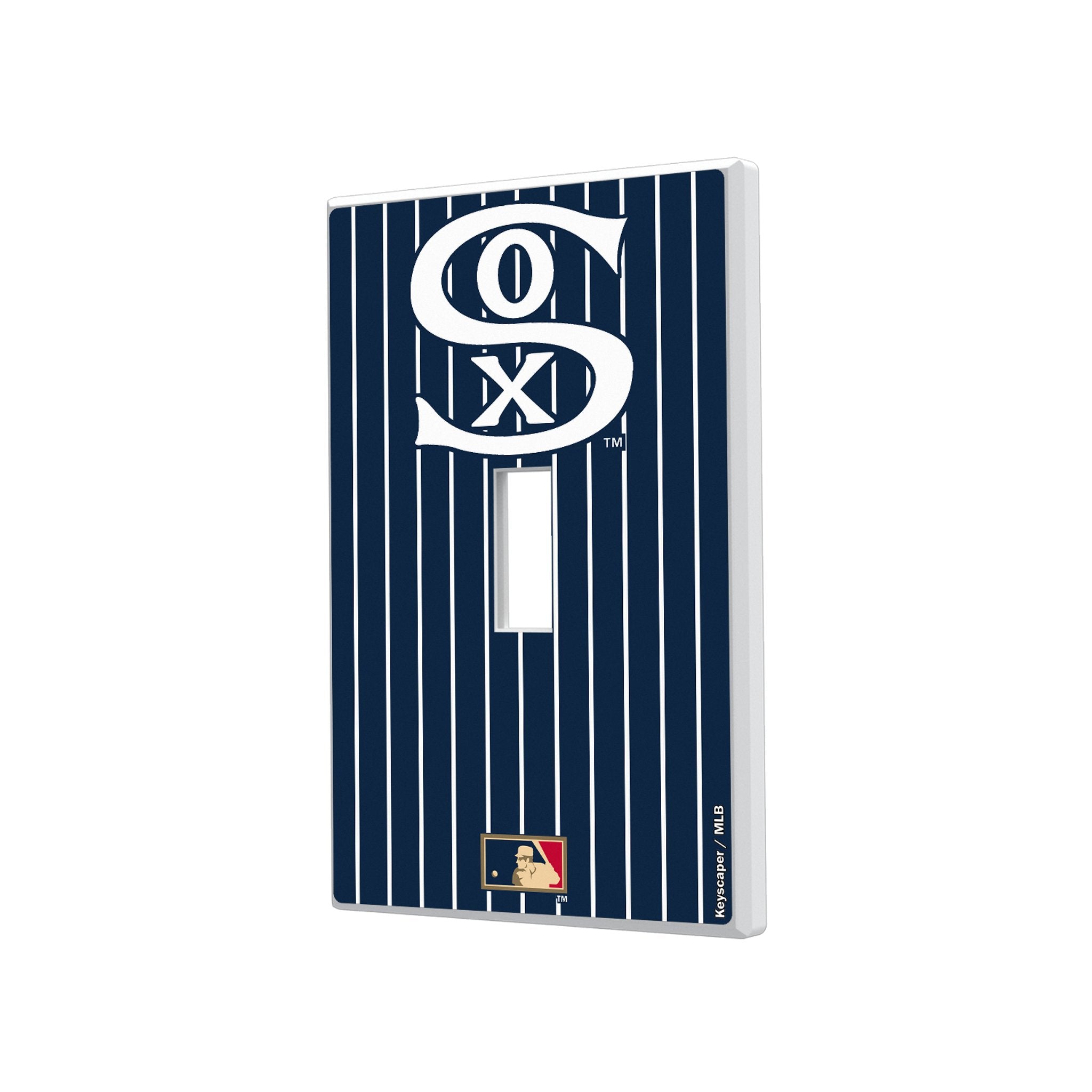 Chicago White Sox Road 1919-1921 - Cooperstown Collection Pinstripe Hidden-Screw Light Switch Plate 1