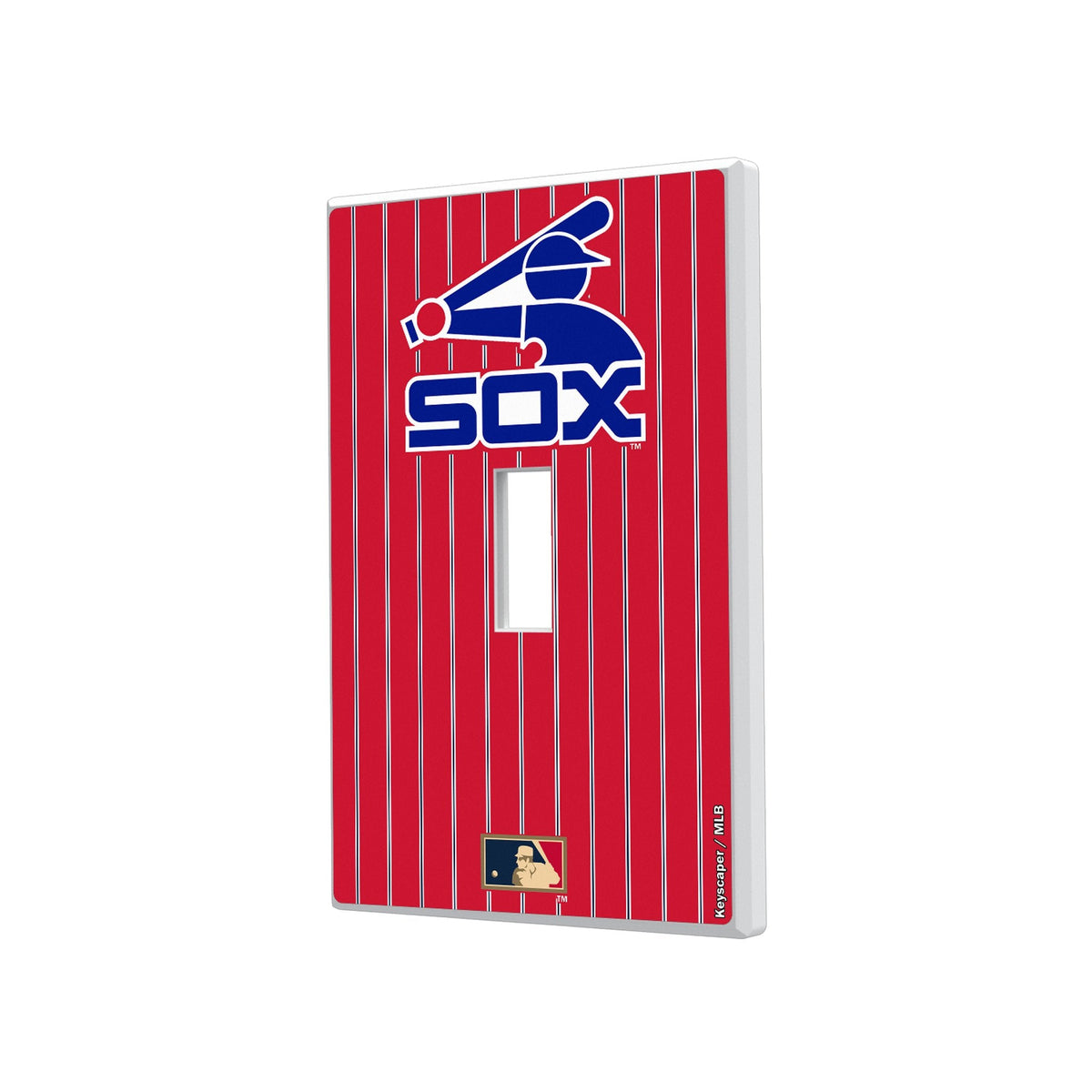 Chicago White Sox 1976-1981 - Cooperstown Collection Pinstripe Hidden-Screw Light Switch Plate 1