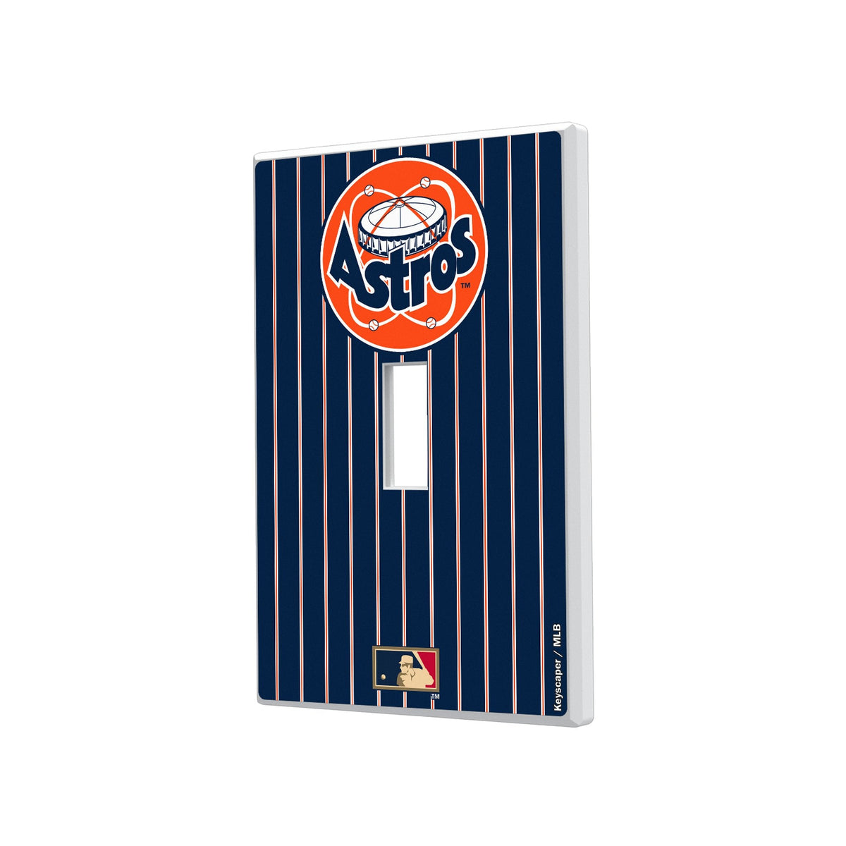 Houston Astros 1977-1993 - Cooperstown Collection Pinstripe Hidden-Screw Light Switch Plate 1