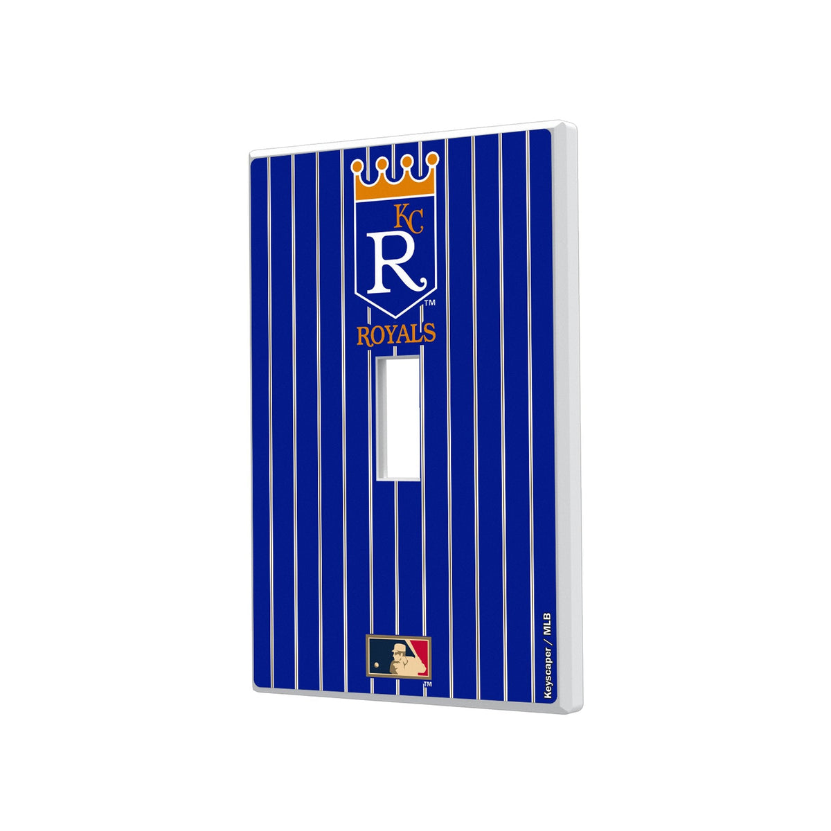 Kansas City Royals 1969-1978 - Cooperstown Collection Pinstripe Hidden-Screw Light Switch Plate 1