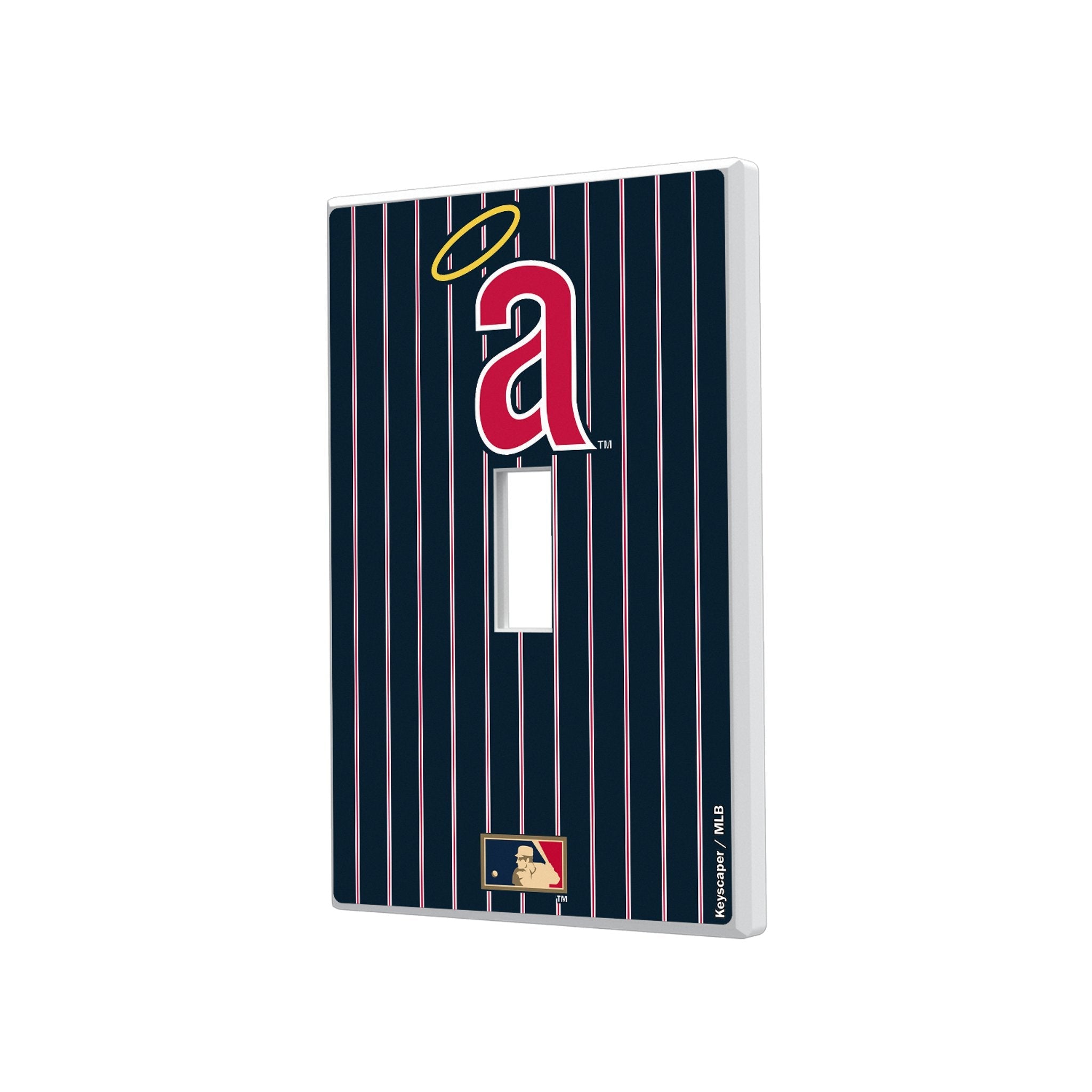 LA Angels 1971 - Cooperstown Collection Pinstripe Hidden-Screw Light Switch Plate 1