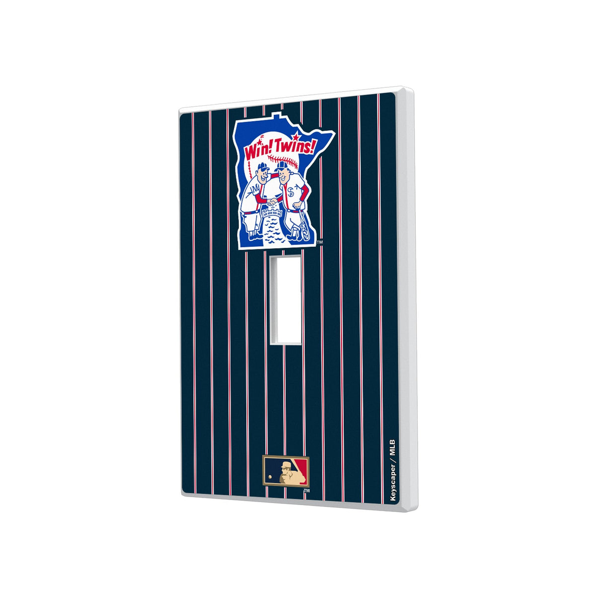 Minnesota Twins 1976-1986 - Cooperstown Collection Pinstripe Hidden-Screw Light Switch Plate 1