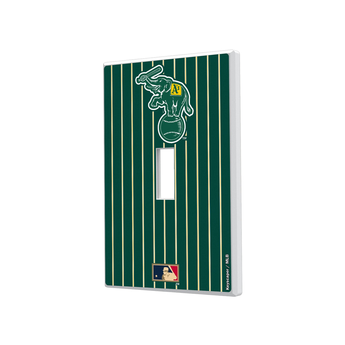 Oakland As Home 1988 - Cooperstown Collection Pinstripe Hidden-Screw Light Switch Plate 1
