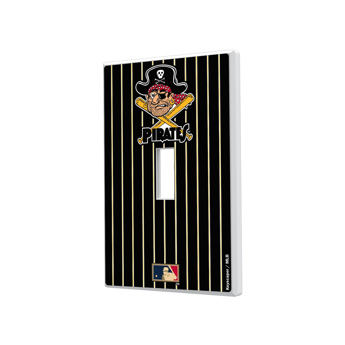 Pittsburgh Pirates 1958-1966 - Cooperstown Collection Pinstripe Hidden-Screw Light Switch Plate 1