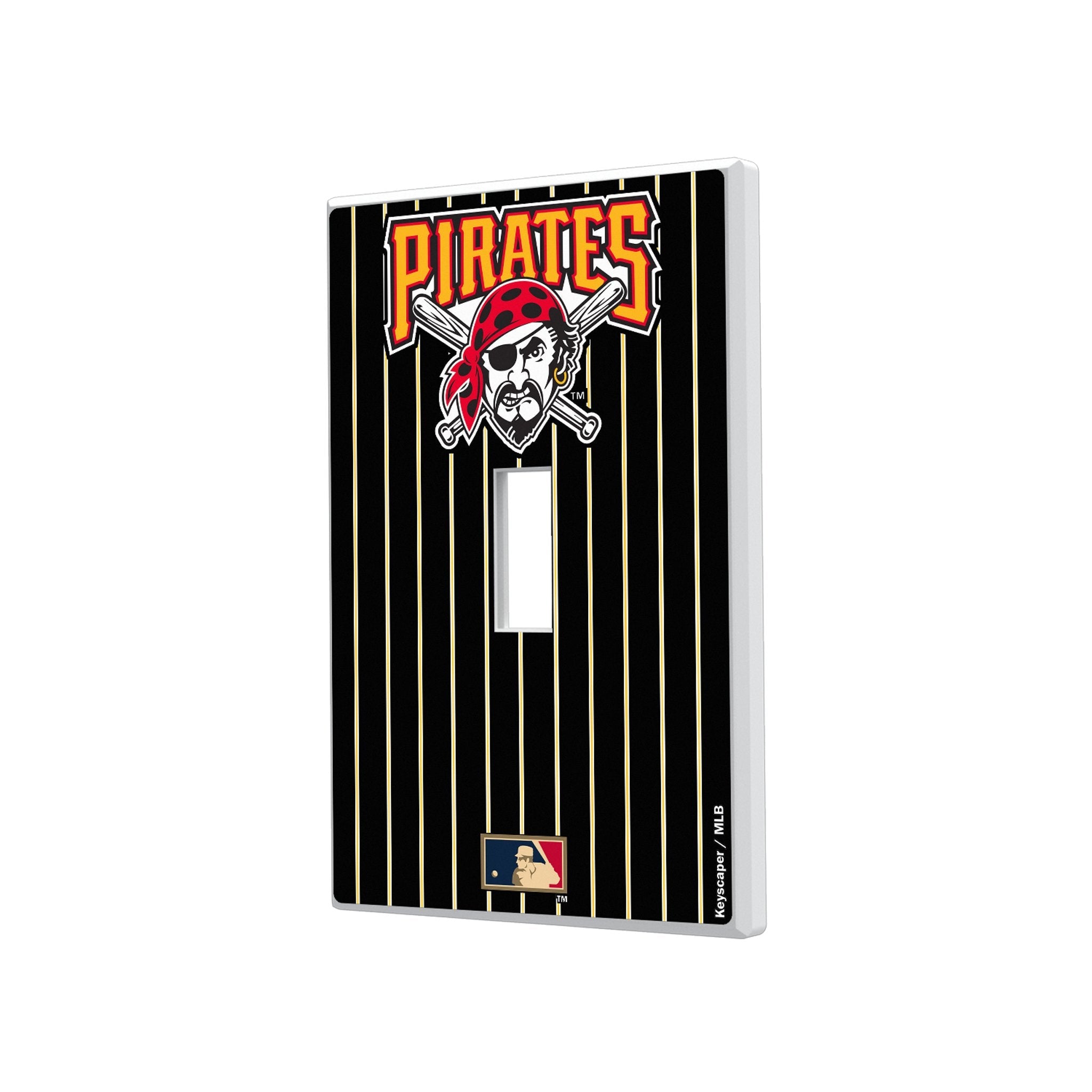 Pittsburgh Pirates 1997-2013 - Cooperstown Collection Pinstripe Hidden-Screw Light Switch Plate 1