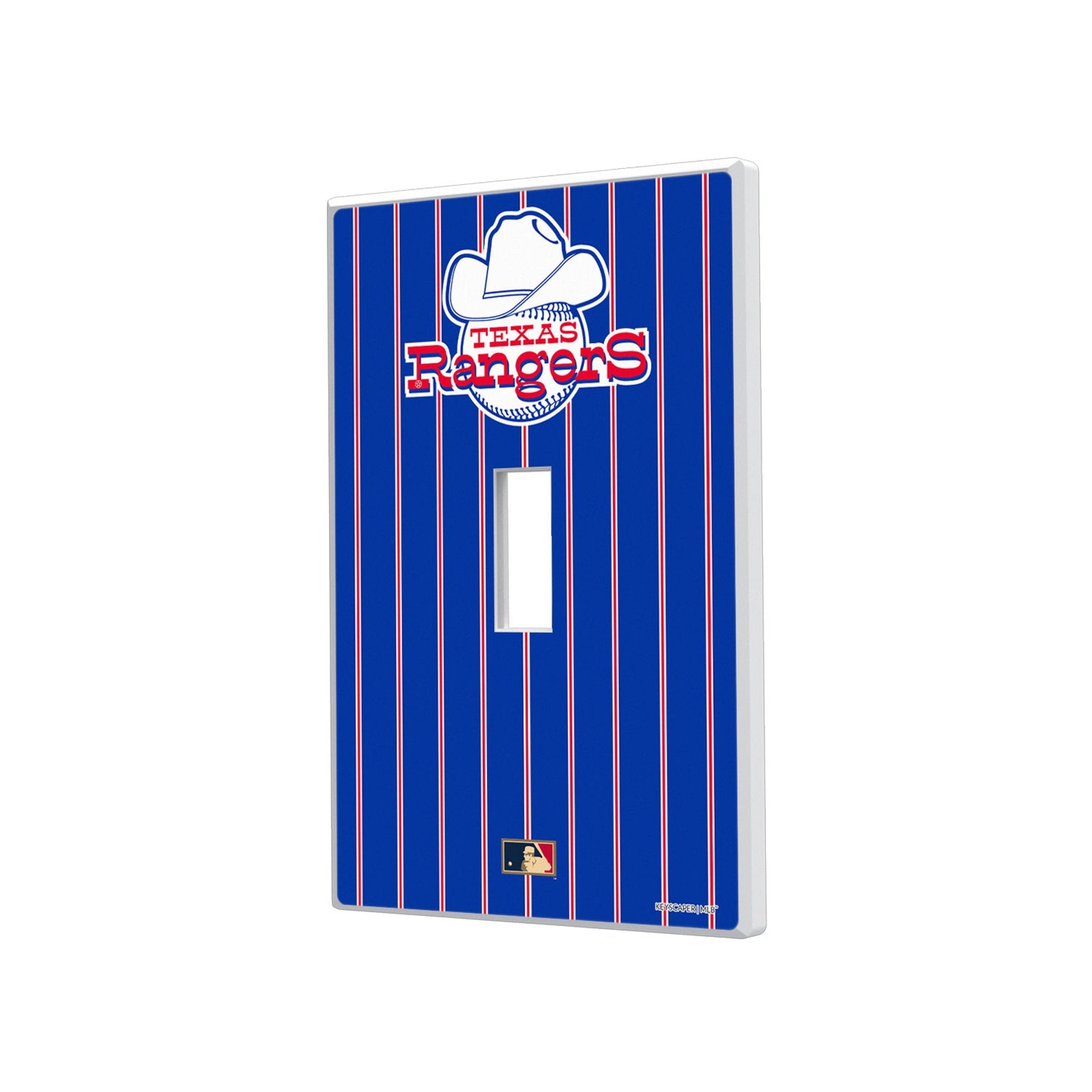 Texas Rangers 1972-1980 - Cooperstown Collection Pinstripe Hidden-Screw Light Switch Plate 1