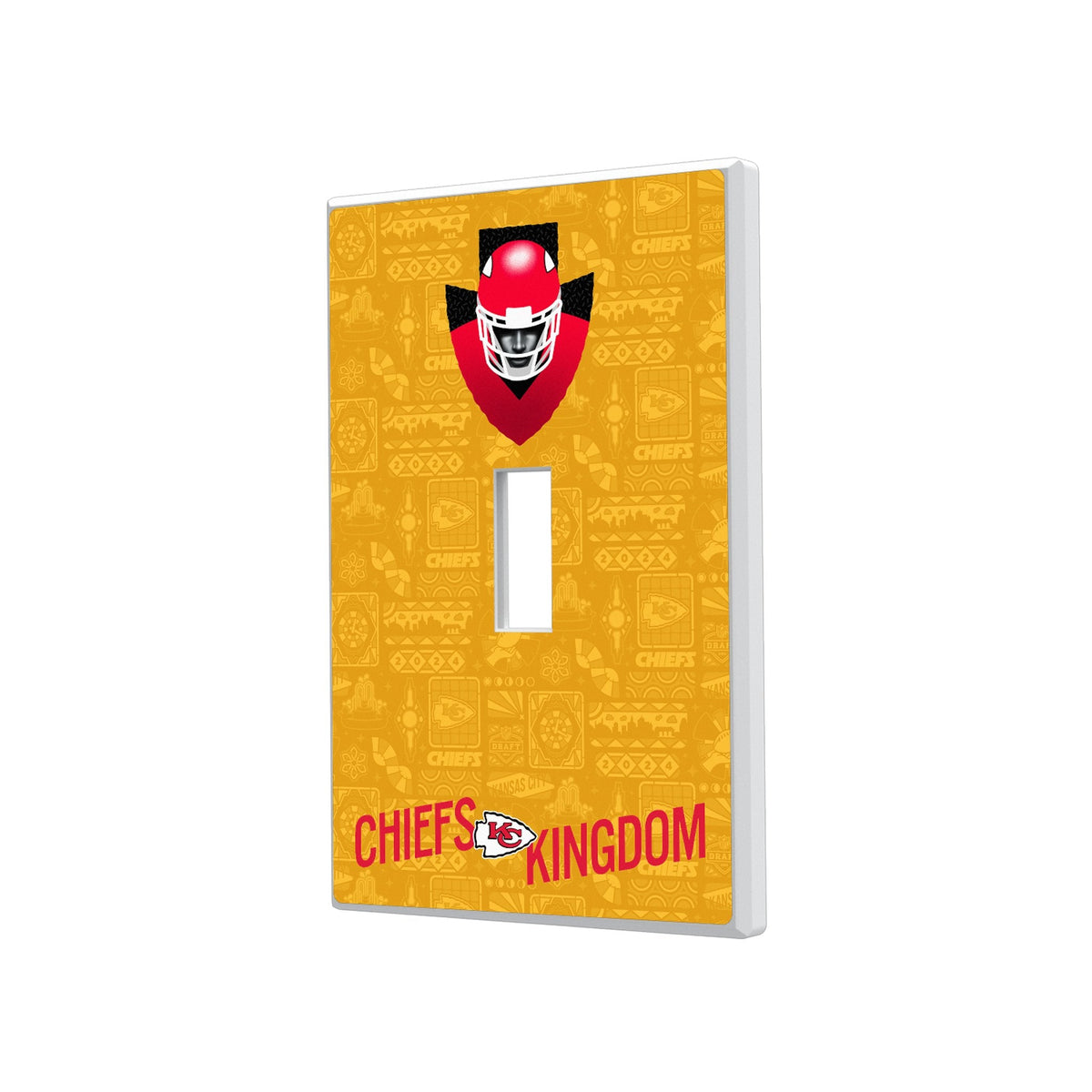 Kansas City Chiefs 2024 Illustrated Limited Edition Hidden-Screw Light Switch Plate 1