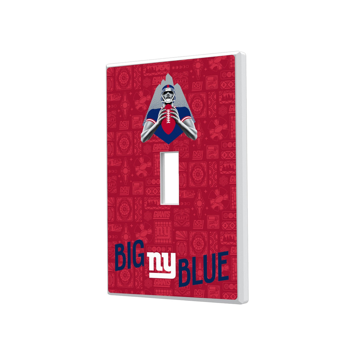 New York Giants 2024 Illustrated Limited Edition Hidden-Screw Light Switch Plate 1