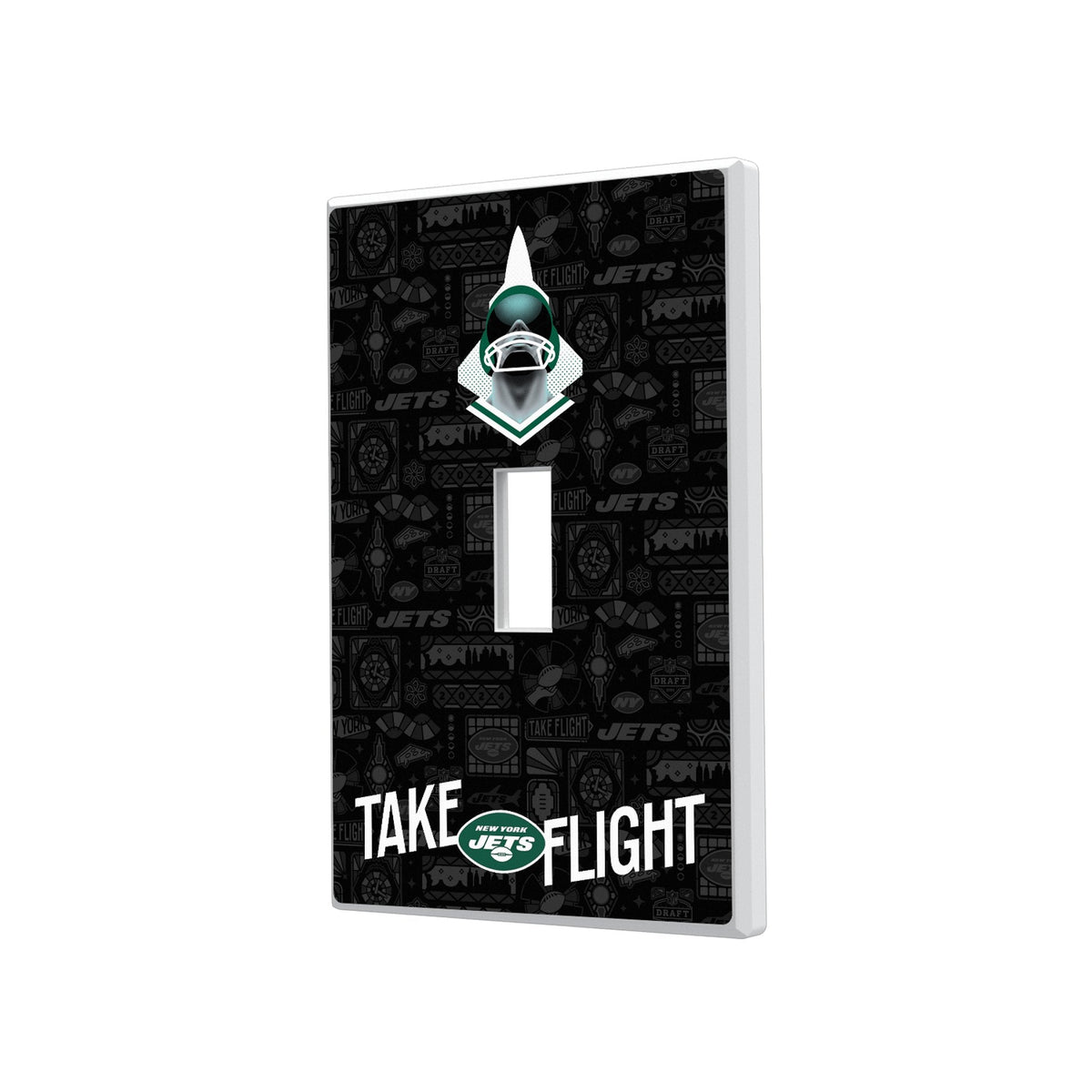 New York Jets 2024 Illustrated Limited Edition Hidden-Screw Light Switch Plate 1