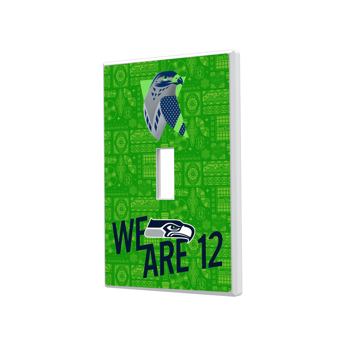 Seattle Seahawks 2024 Illustrated Limited Edition Hidden-Screw Light Switch Plate 1