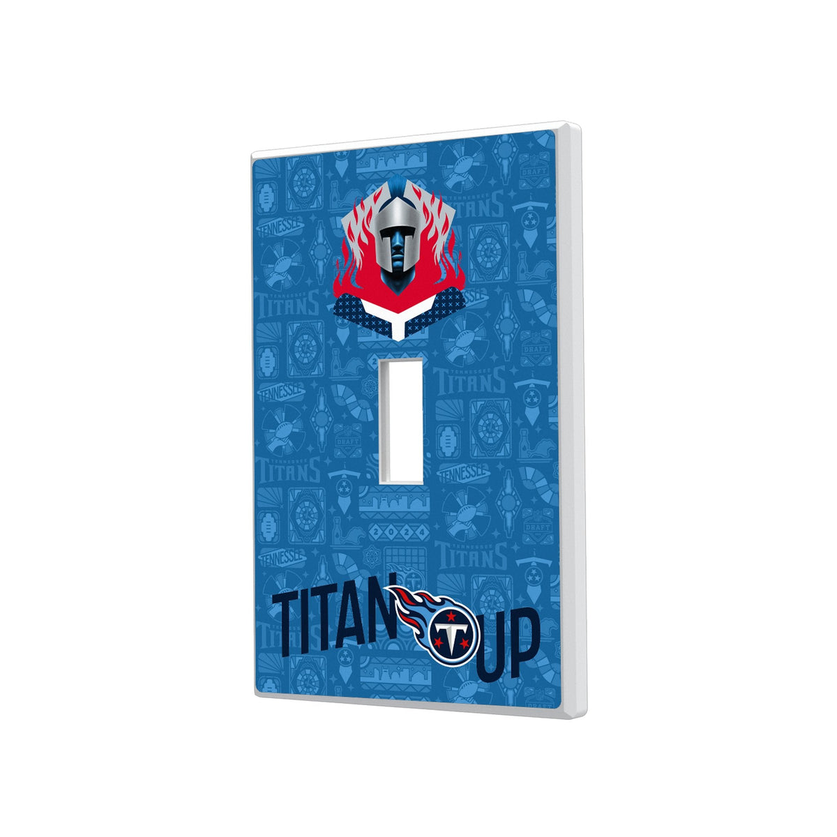 Tennessee Titans 2024 Illustrated Limited Edition Hidden-Screw Light Switch Plate 1