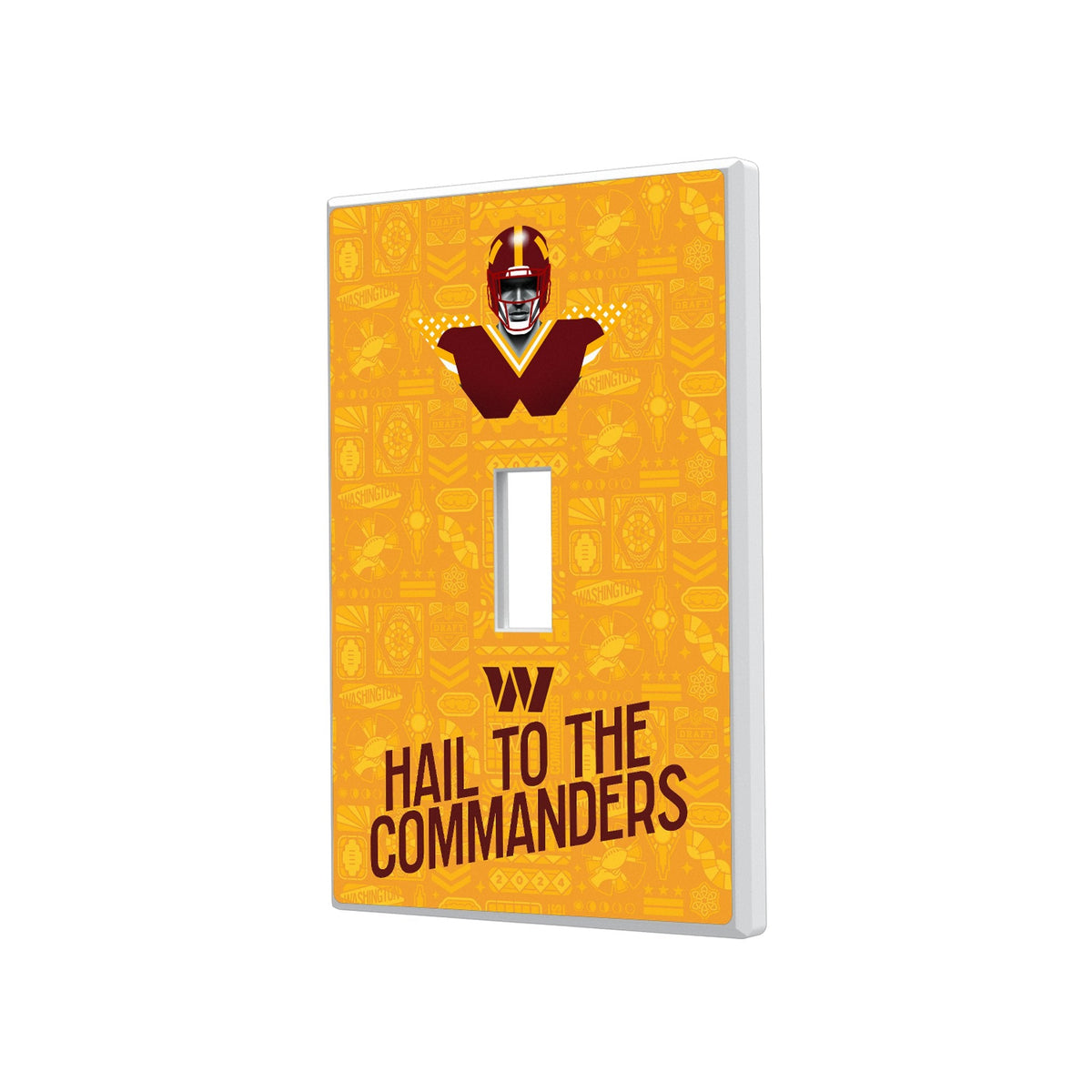 Washington Commanders 2024 Illustrated Limited Edition Hidden-Screw Light Switch Plate 1