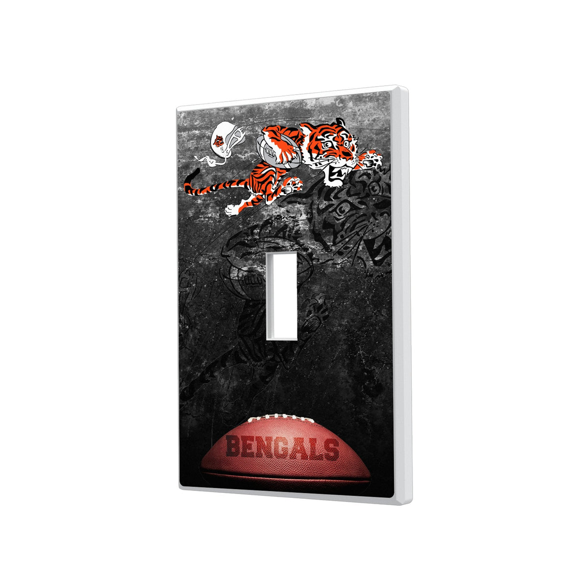 Cincinnati Bengals Historic Collection Legendary Hidden-Screw Light Switch Plate 1