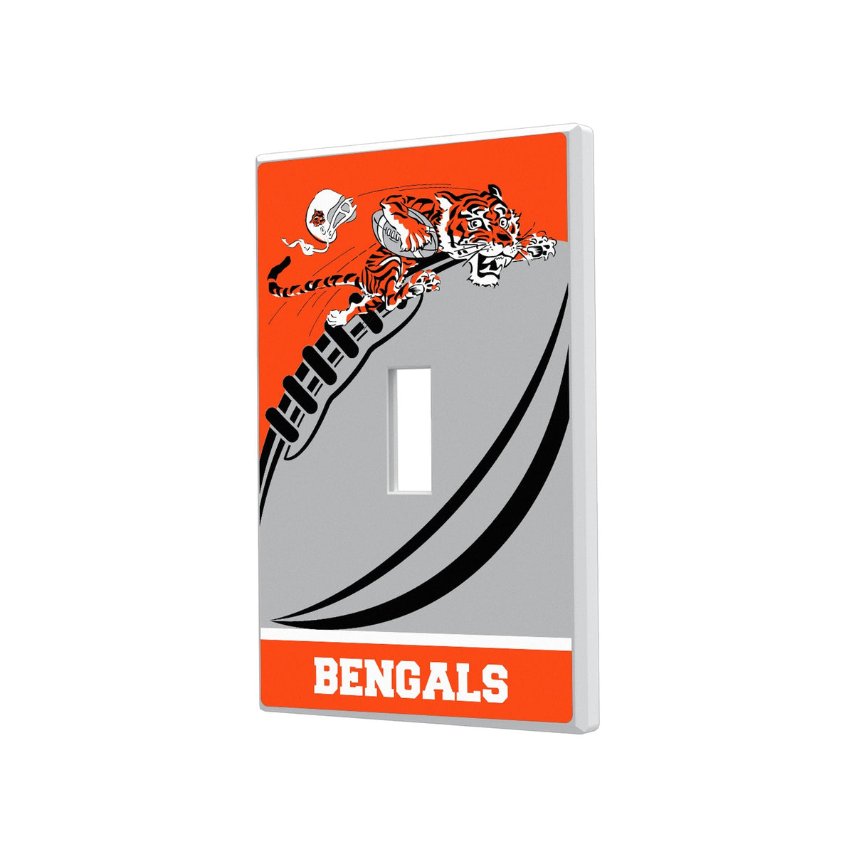 Cincinnati Bengals Historic Collection Passtime Hidden-Screw Light Switch Plate 1