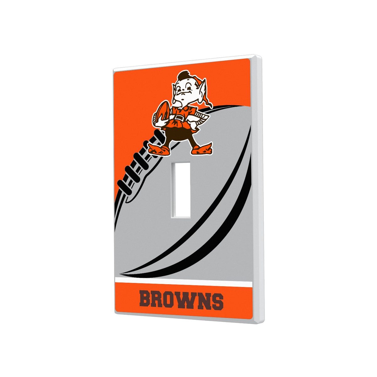Cleveland Browns Historic Collection Passtime Hidden-Screw Light Switch Plate 1
