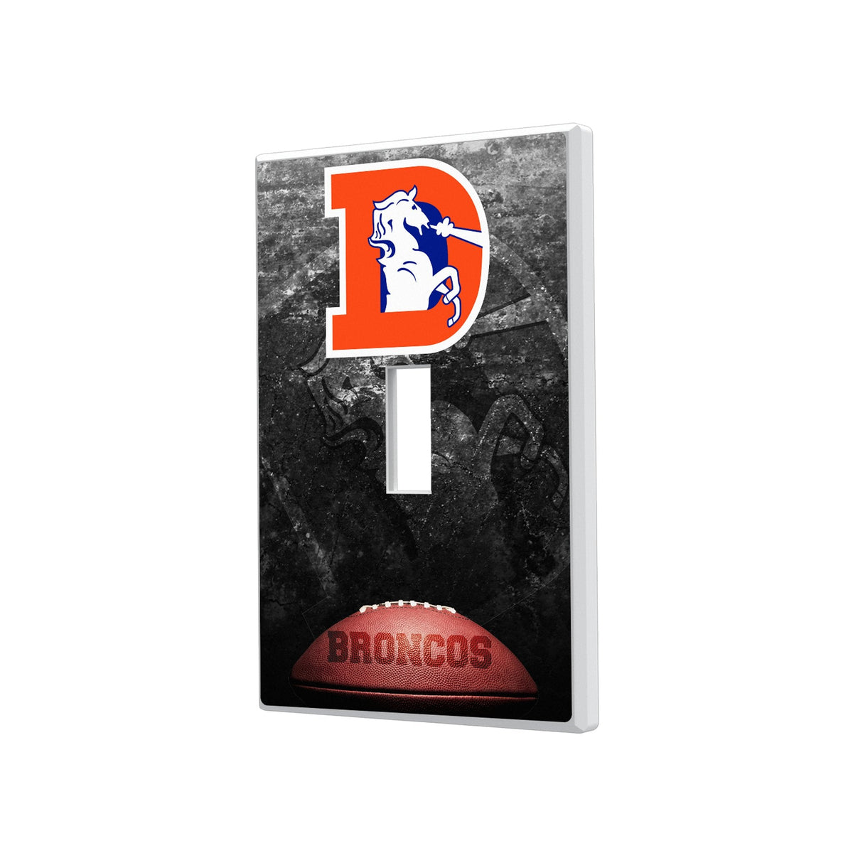 Denver Broncos 1993-1996 Historic Collection Legendary Hidden-Screw Light Switch Plate 1