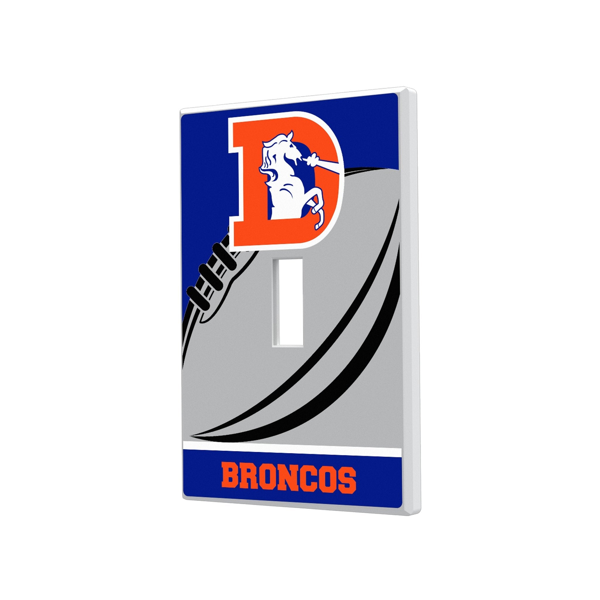 Denver Broncos 1993-1996 Historic Collection Passtime Hidden-Screw Light Switch Plate 1