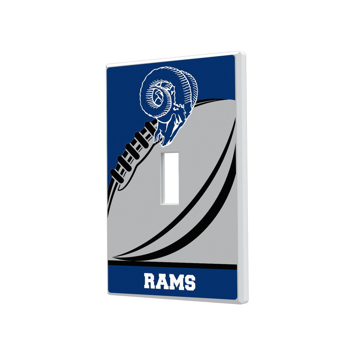 Los Angeles Rams Historic Collection Passtime Hidden-Screw Light Switch Plate 1