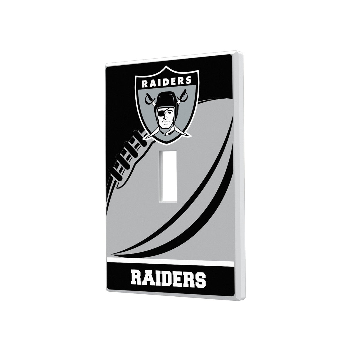 Oakland Raiders 1963 Historic Collection Passtime Hidden-Screw Light Switch Plate 1