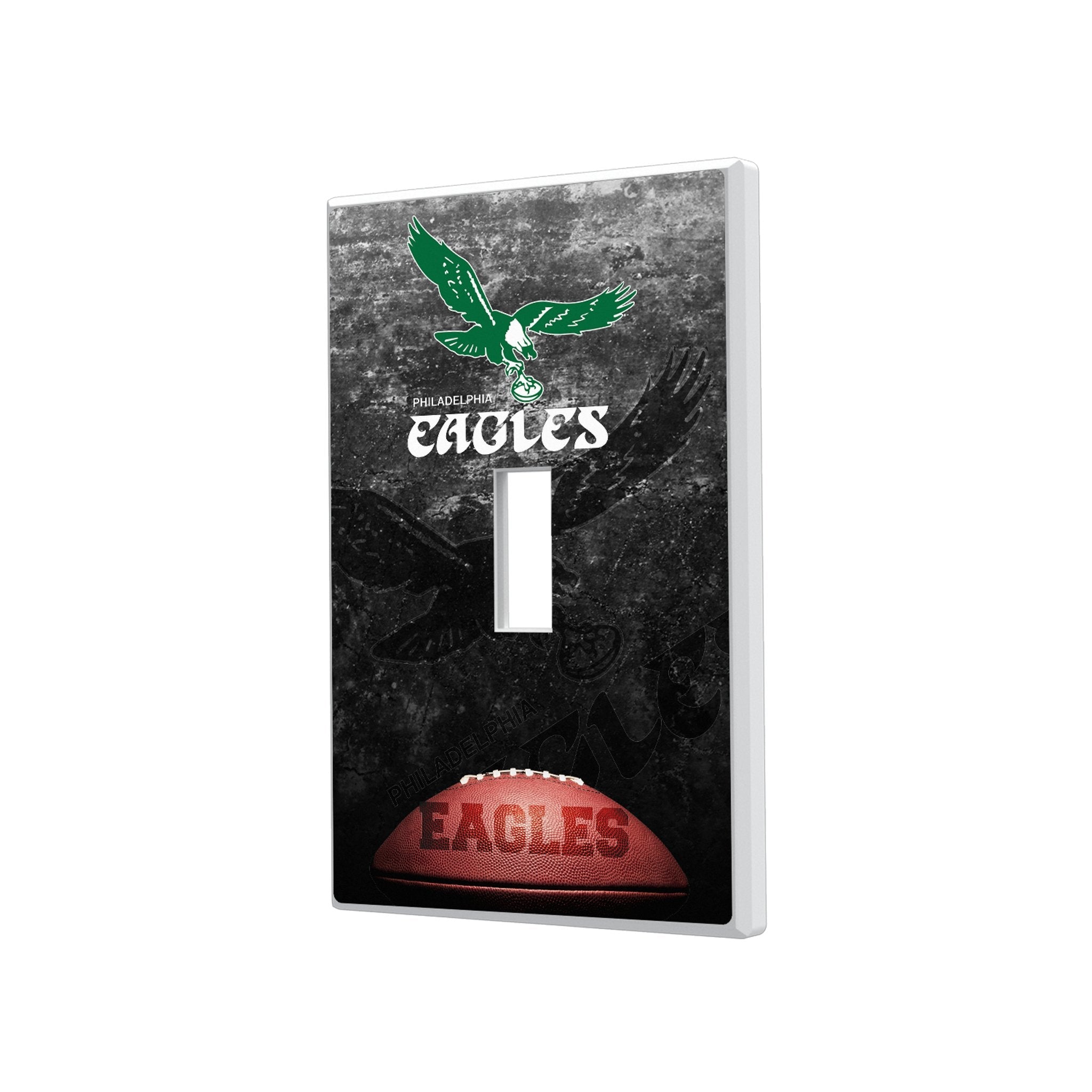 Philadelphia Eagles 1973-1995 Historic Collection Legendary Hidden-Screw Light Switch Plate 1