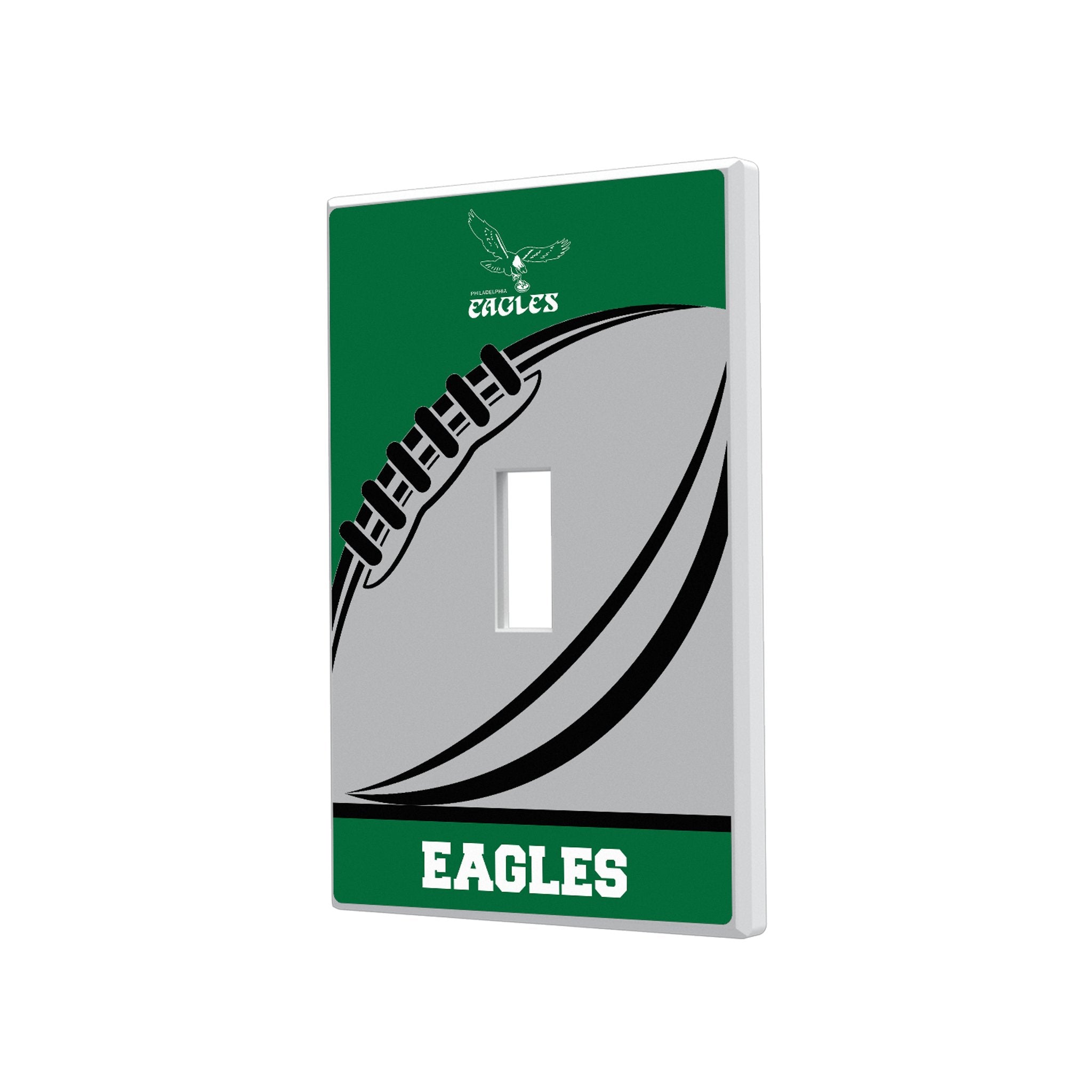 Philadelphia Eagles 1973-1995 Historic Collection Passtime Hidden-Screw Light Switch Plate 1