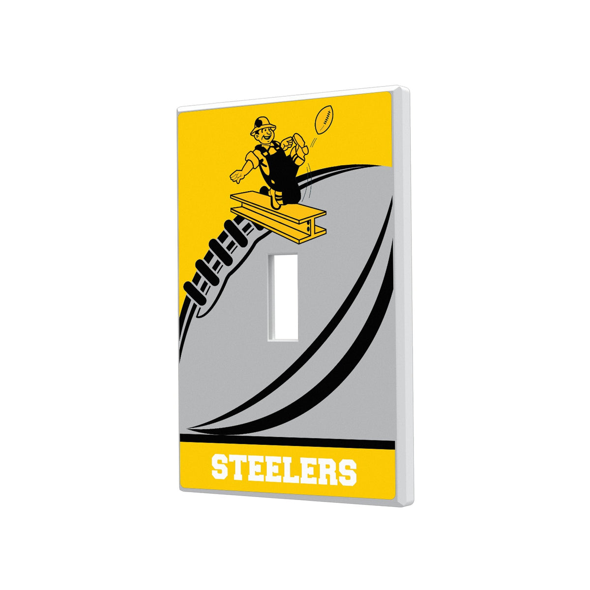 Pittsburgh Steelers 1961 Historic Collection Passtime Hidden-Screw Light Switch Plate 1