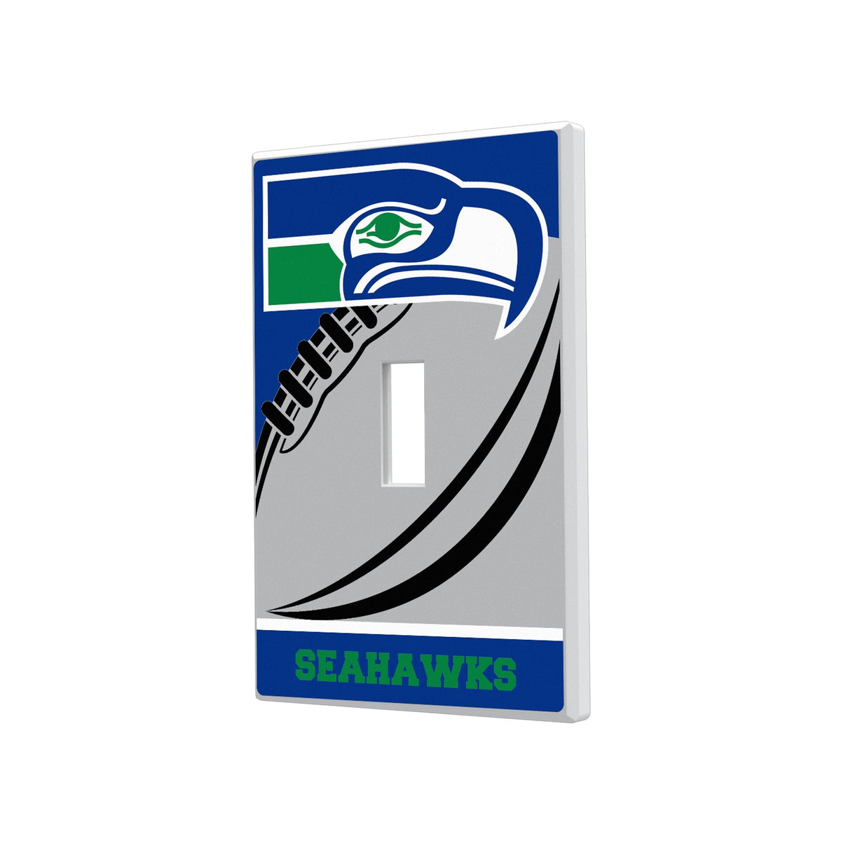 Seattle Seahawks Historic Collection Passtime Hidden-Screw Light Switch Plate 1