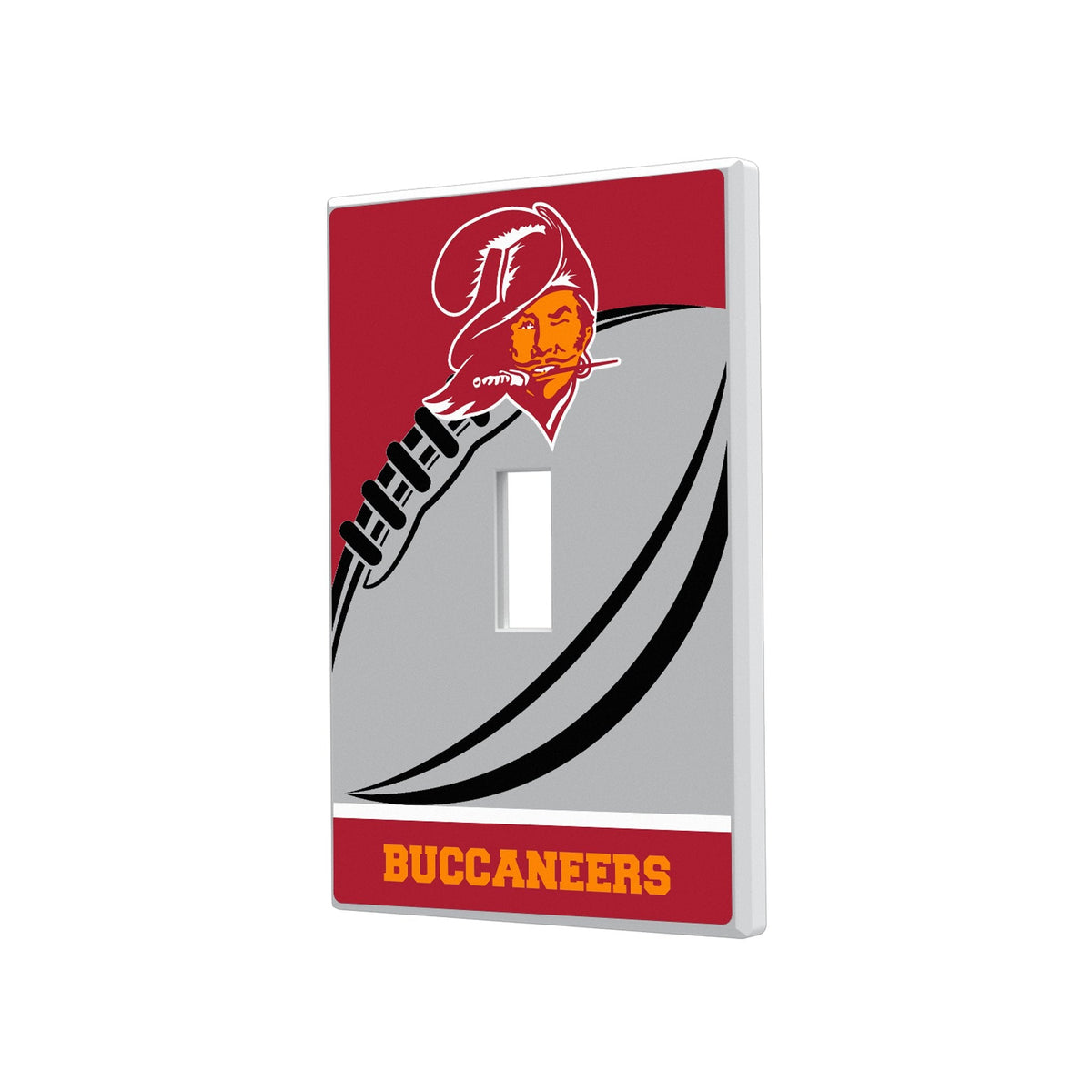 Tampa Bay Buccaneers Historic Collection Passtime Hidden-Screw Light Switch Plate 1