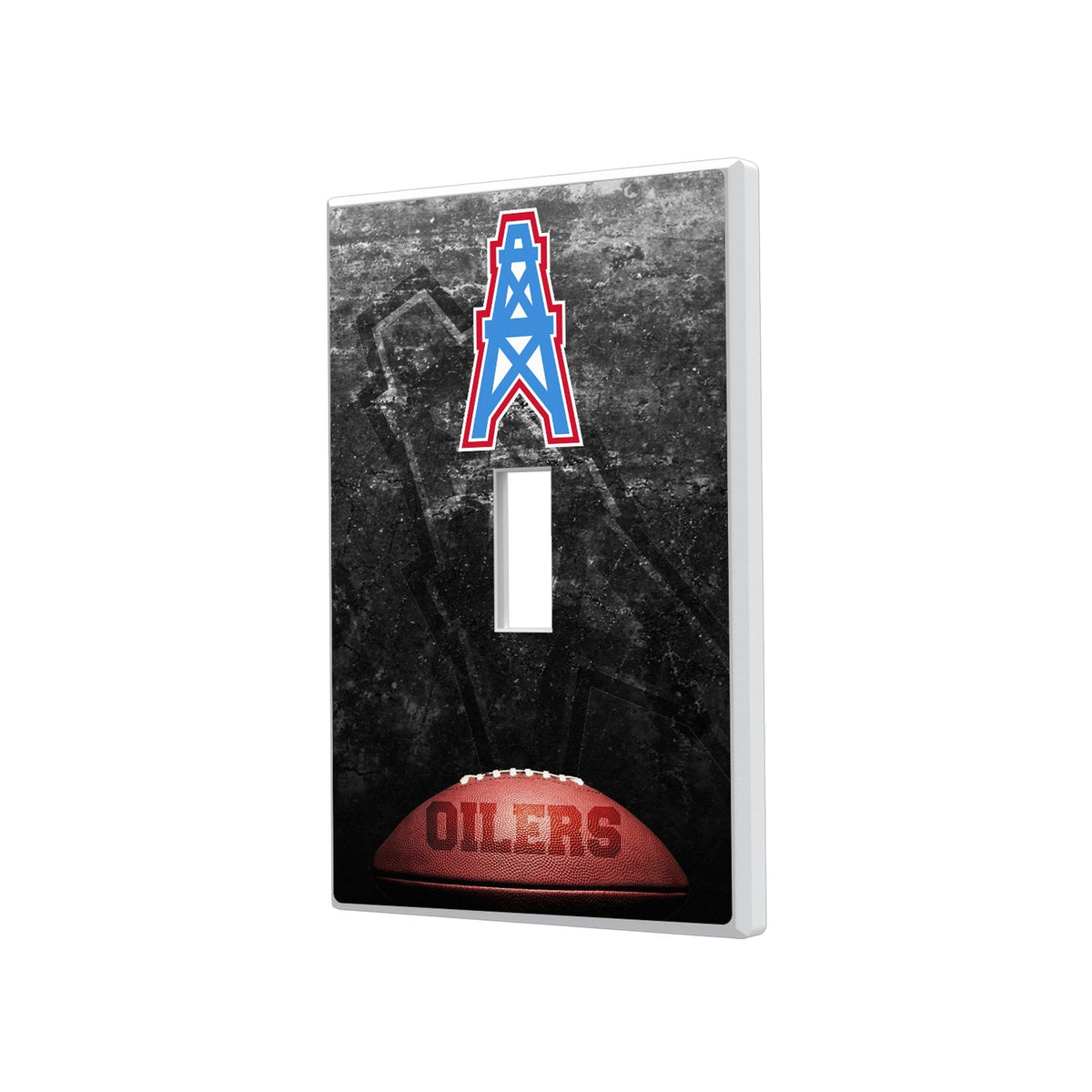 Houston Oilers Historic Collection Legendary Hidden-Screw Light Switch Plate 1