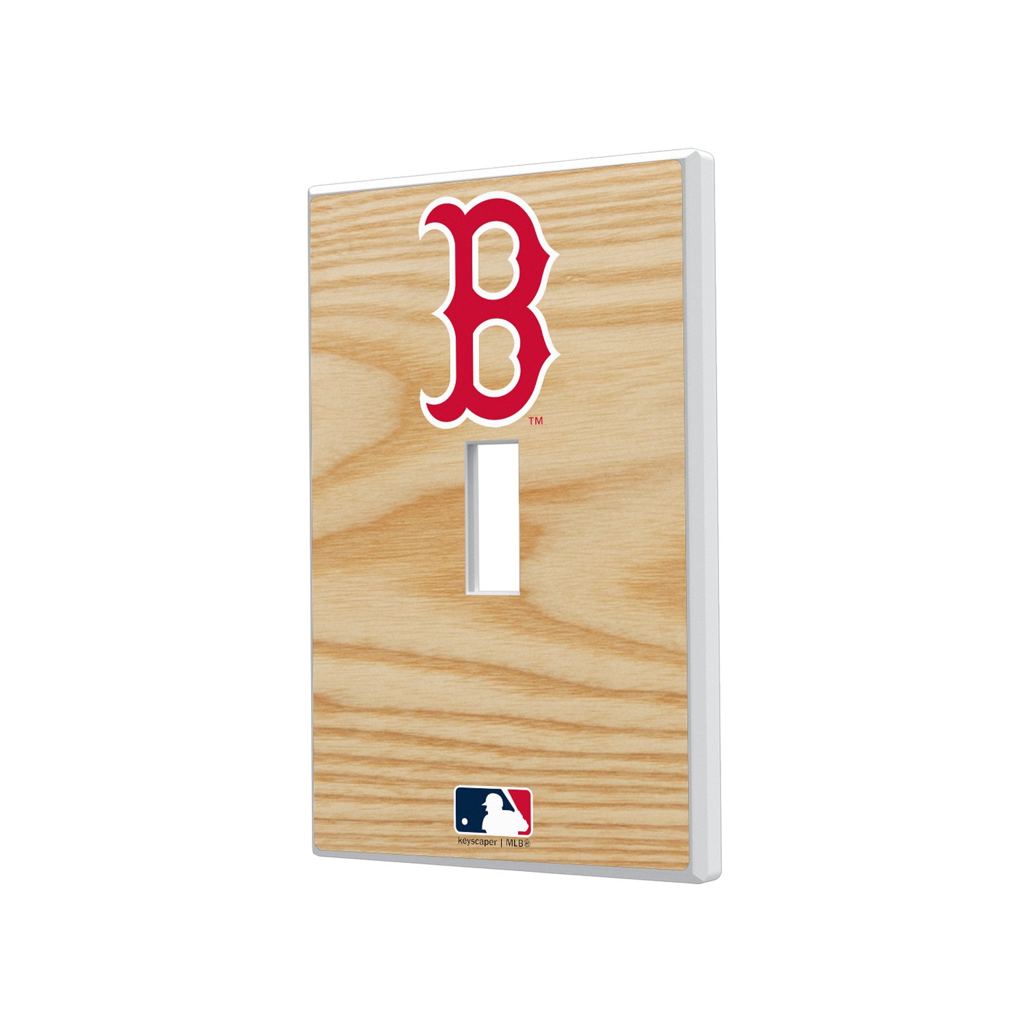 Boston Red Sox Baseball Bat Hidden-Screw Light Switch Plate 1