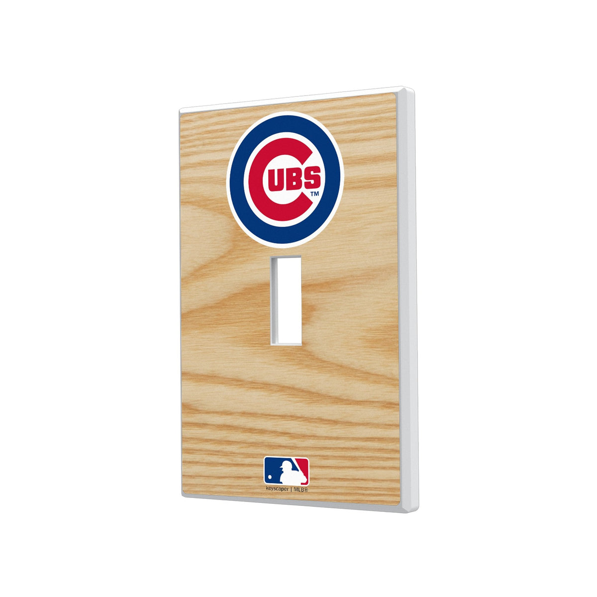 Chicago Cubs Baseball Bat Hidden-Screw Light Switch Plate 1