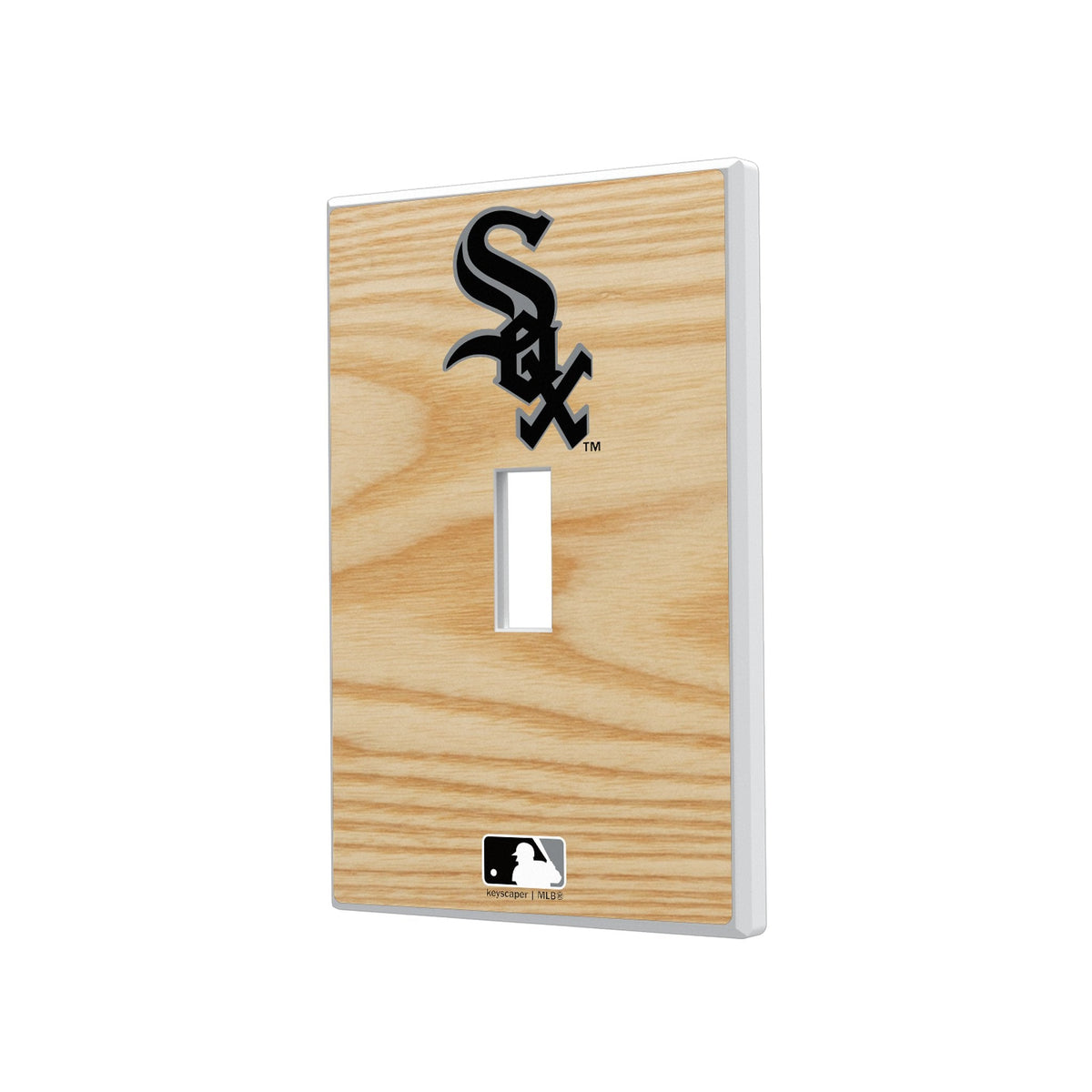 Chicago White Sox Baseball Bat Hidden-Screw Light Switch Plate 1
