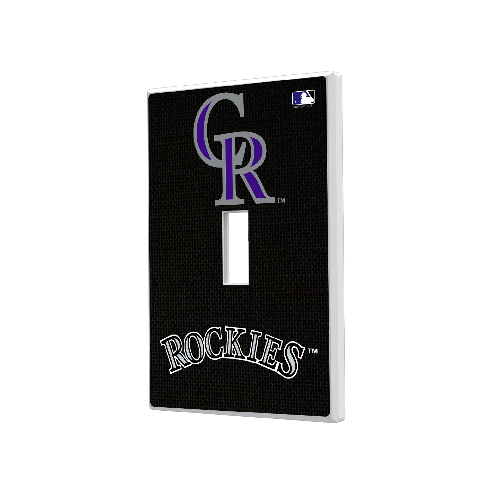 Colorado Rockies Solid Hidden-Screw Light Switch Plate 1
