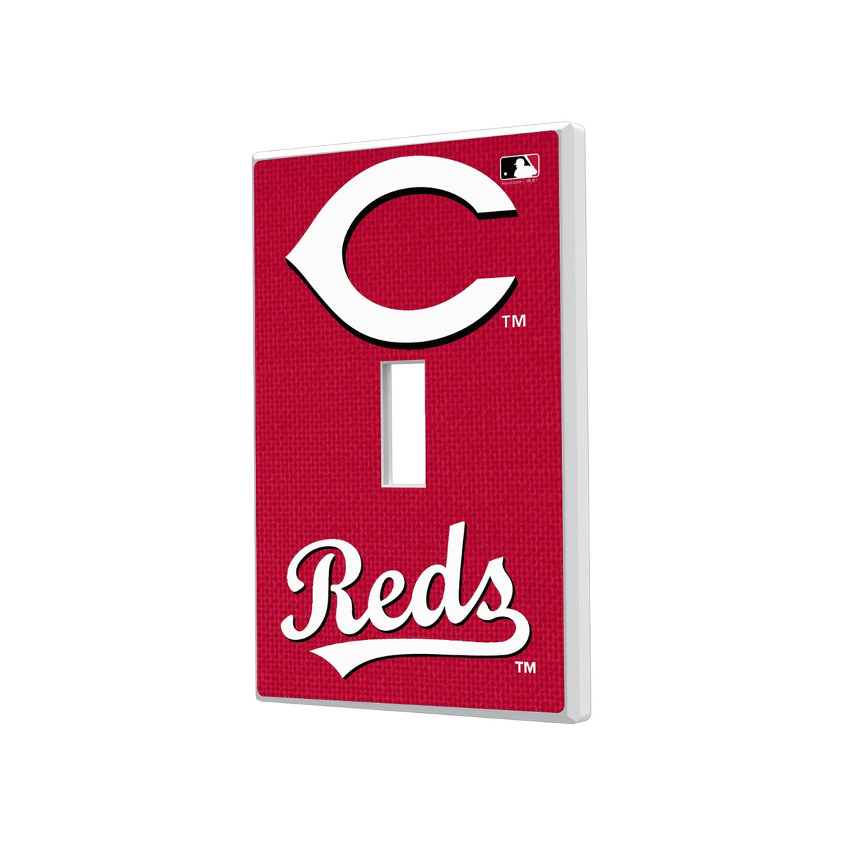 Cincinnati Reds Solid Hidden-Screw Light Switch Plate 1