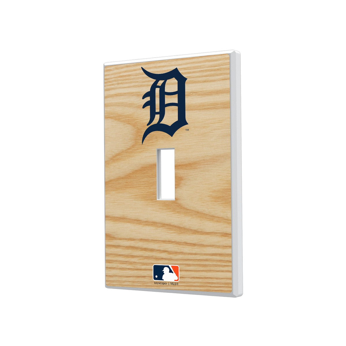 Detroit Tigers Baseball Bat Hidden-Screw Light Switch Plate 1